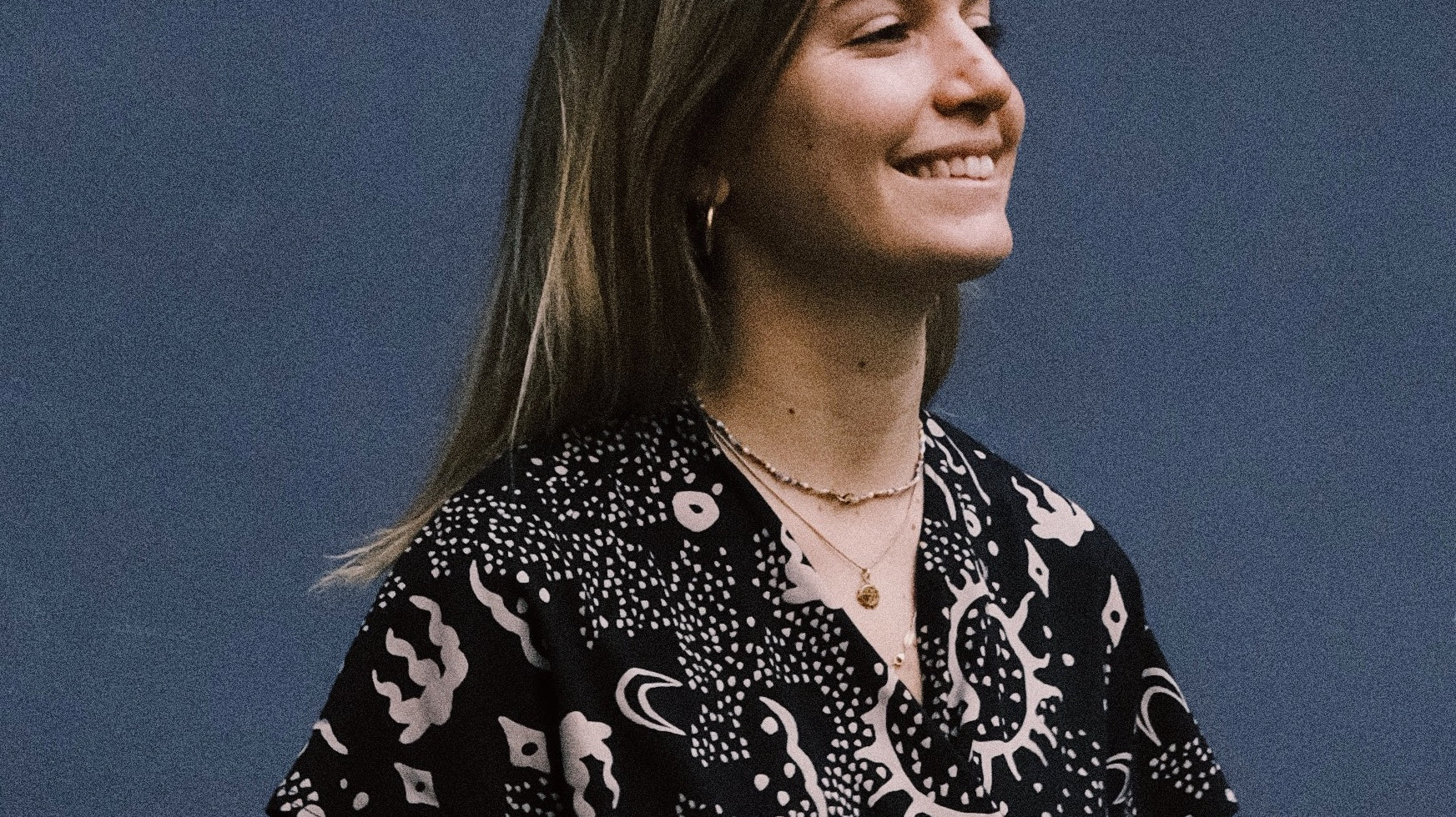 model wearing magical sky jumpsuit