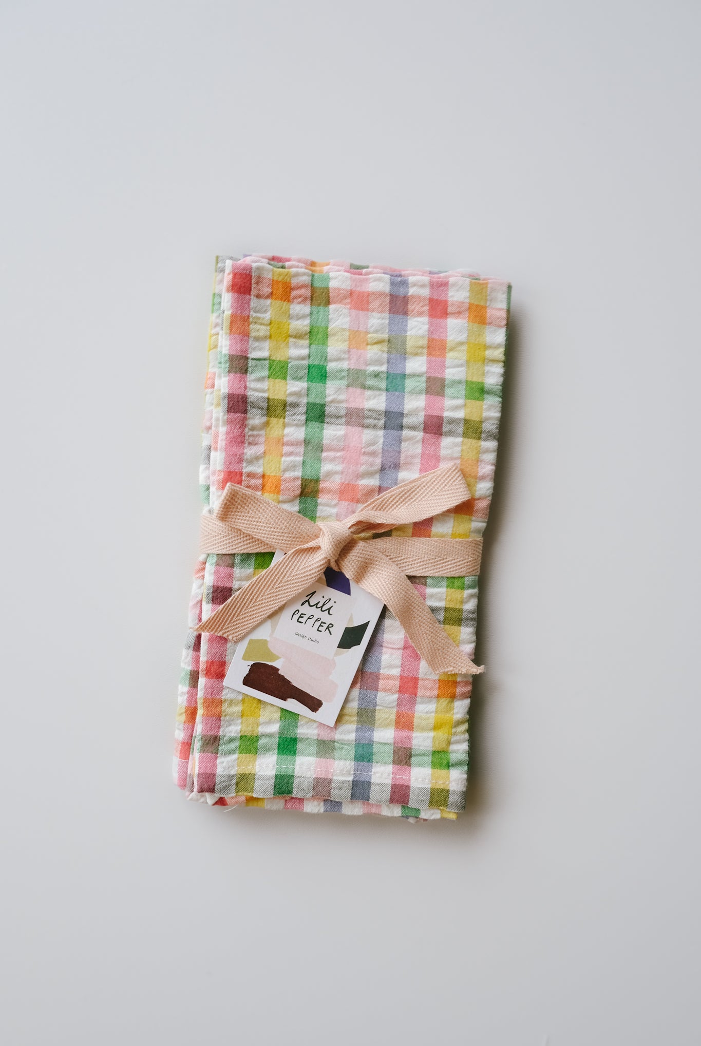 woven cotton napkins - color love - set of 2 - collab zürich
