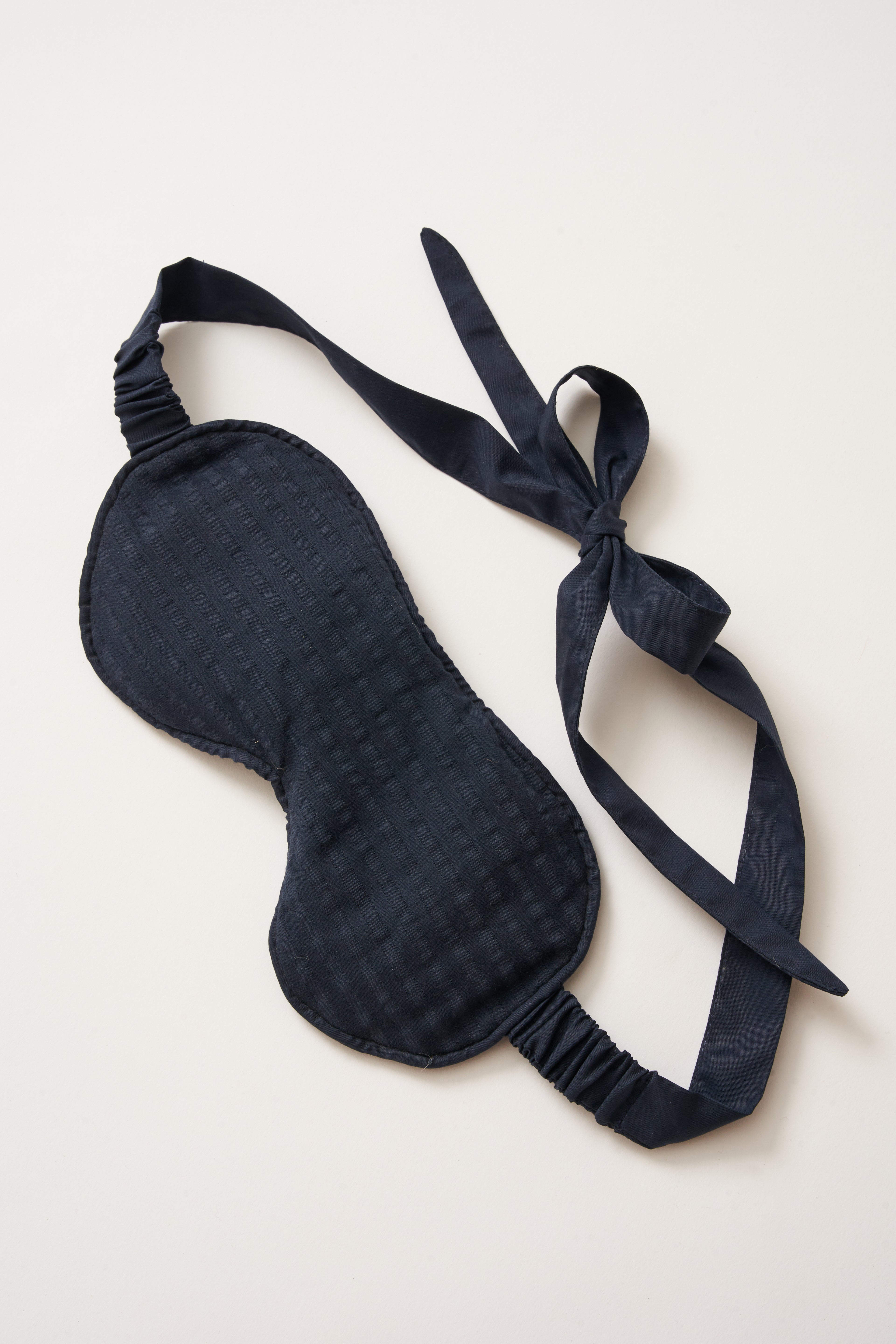 Eye Mask - RAHA Striped - Dark Blue - collab zürich