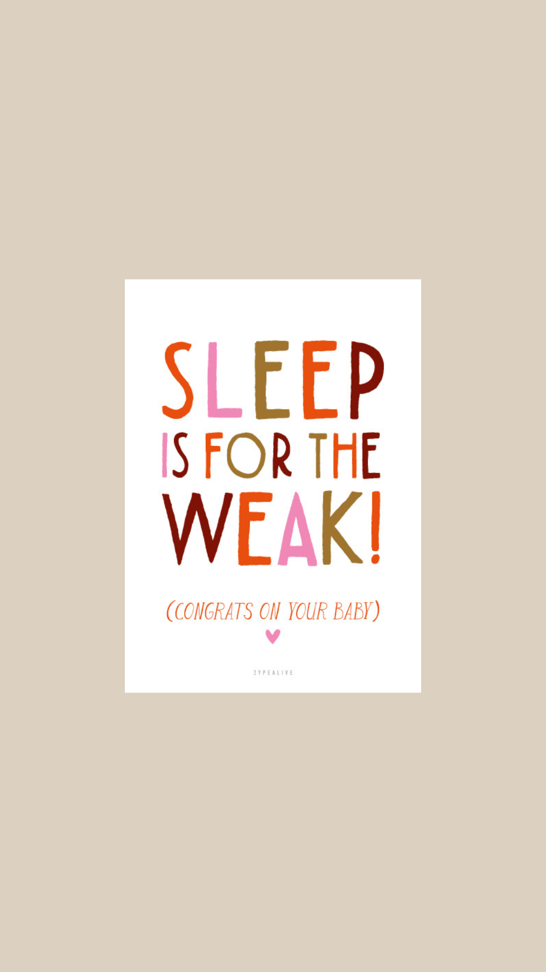 postcard - sleep is for the weak - collab zürich