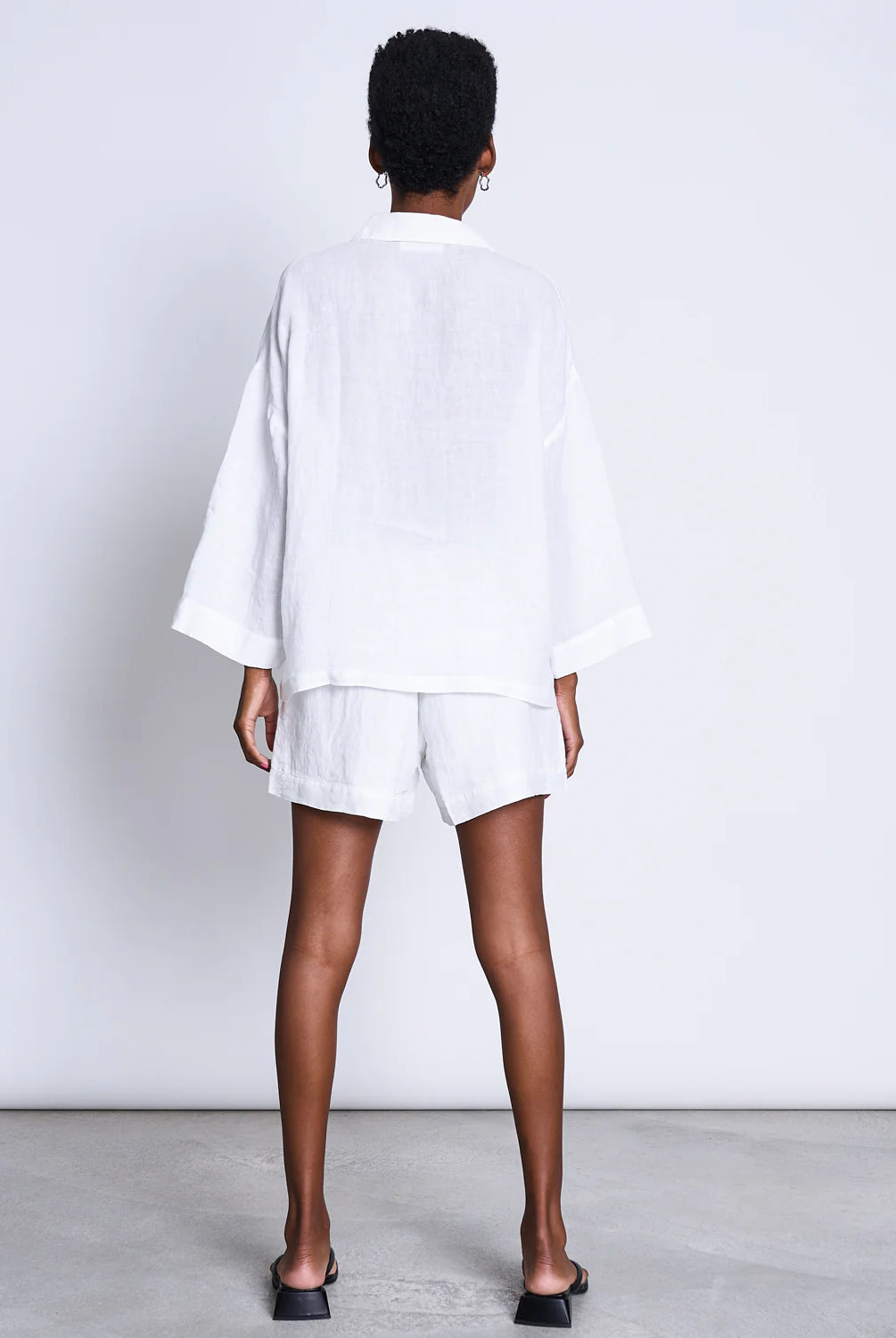 linen shirt - mons - white - collab zürich