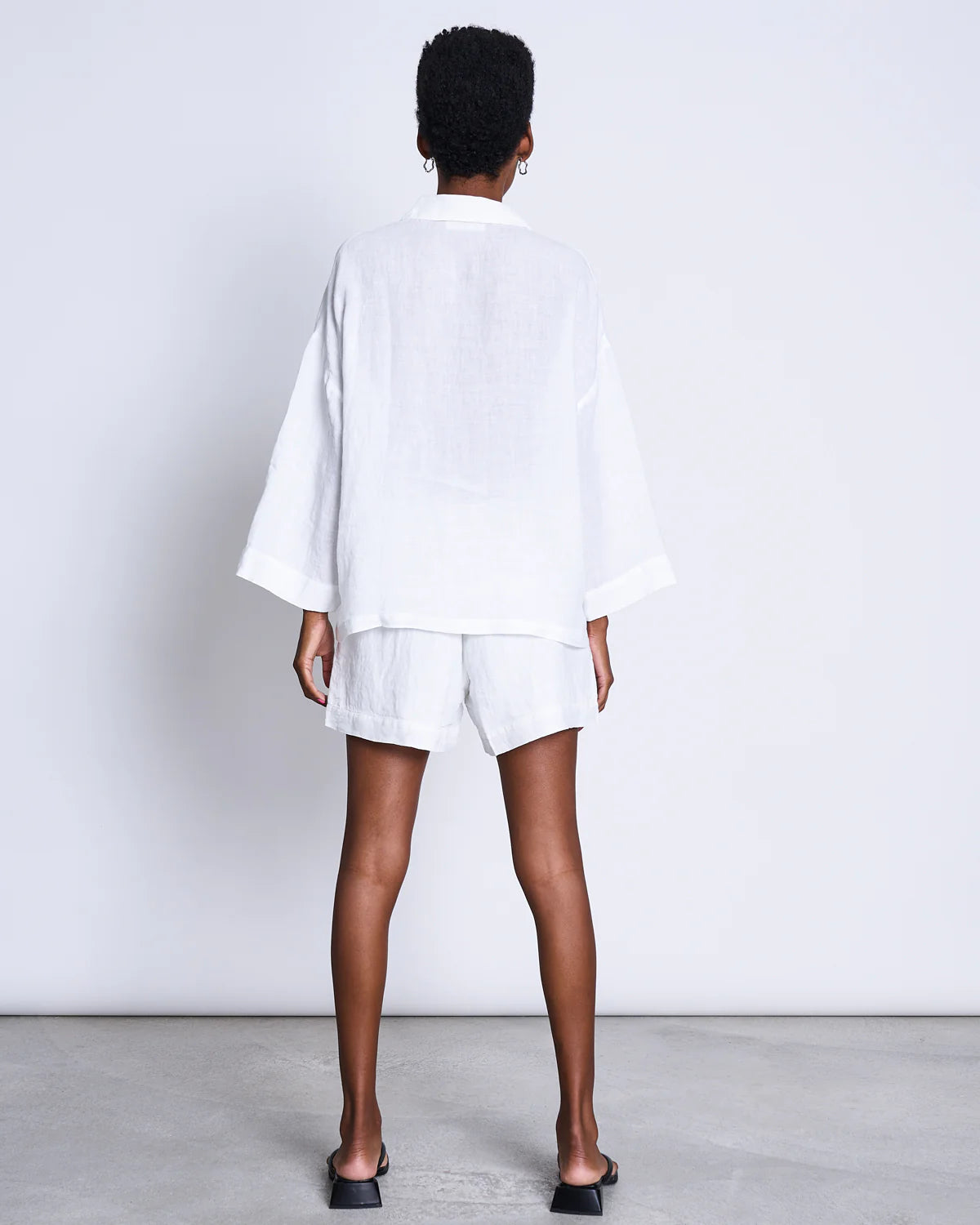linen shirt - mons - white - collab zürich
