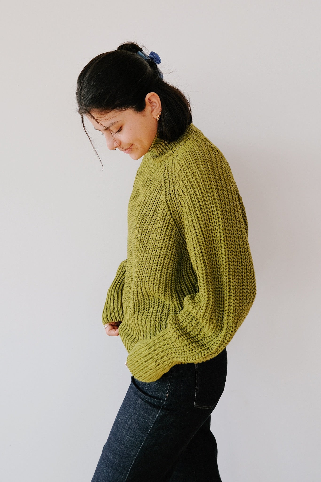 Cotton Jumper - Ola - Mossy Pear - collab zürich