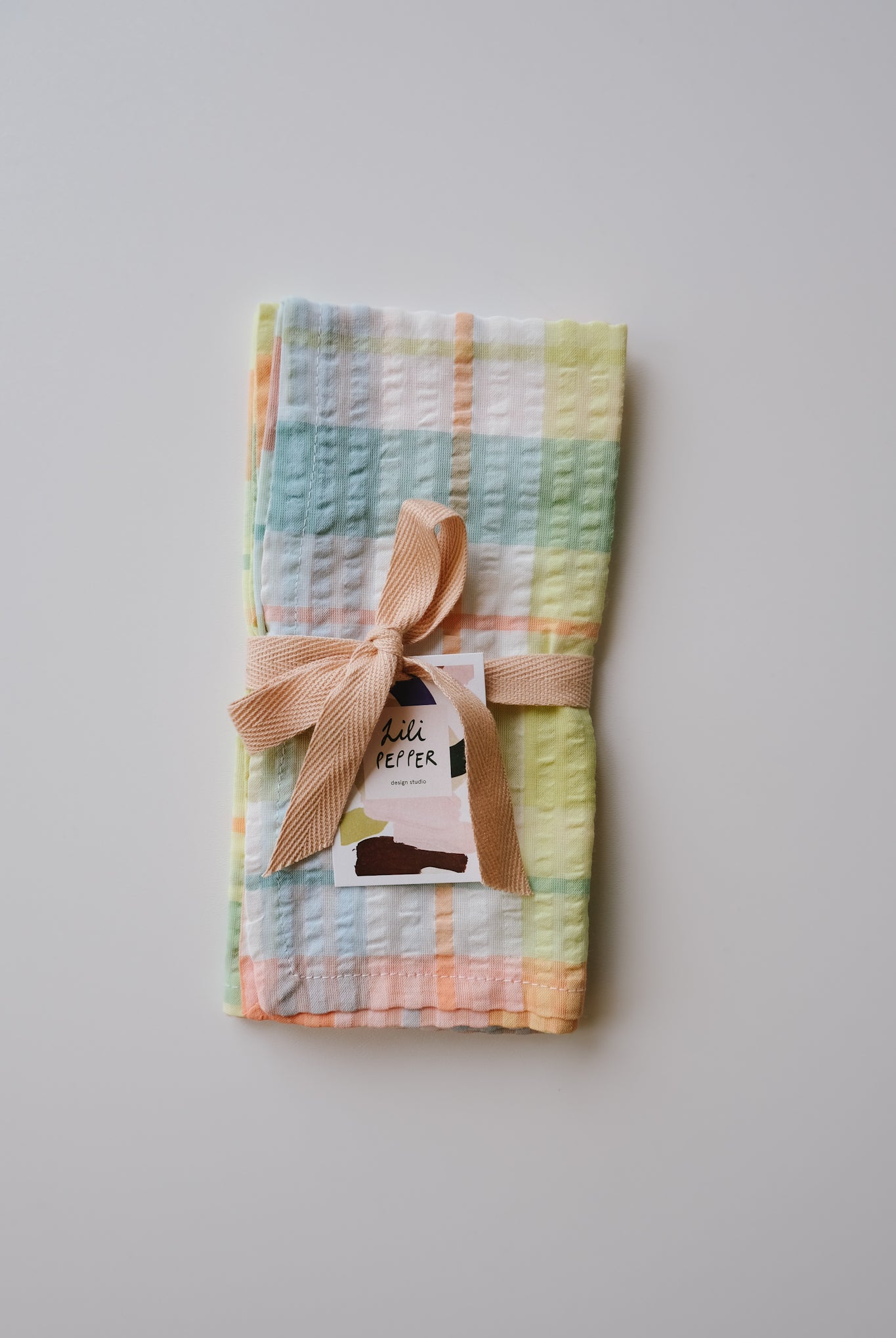 woven cotton napkins - color love - set of 2 - collab zürich