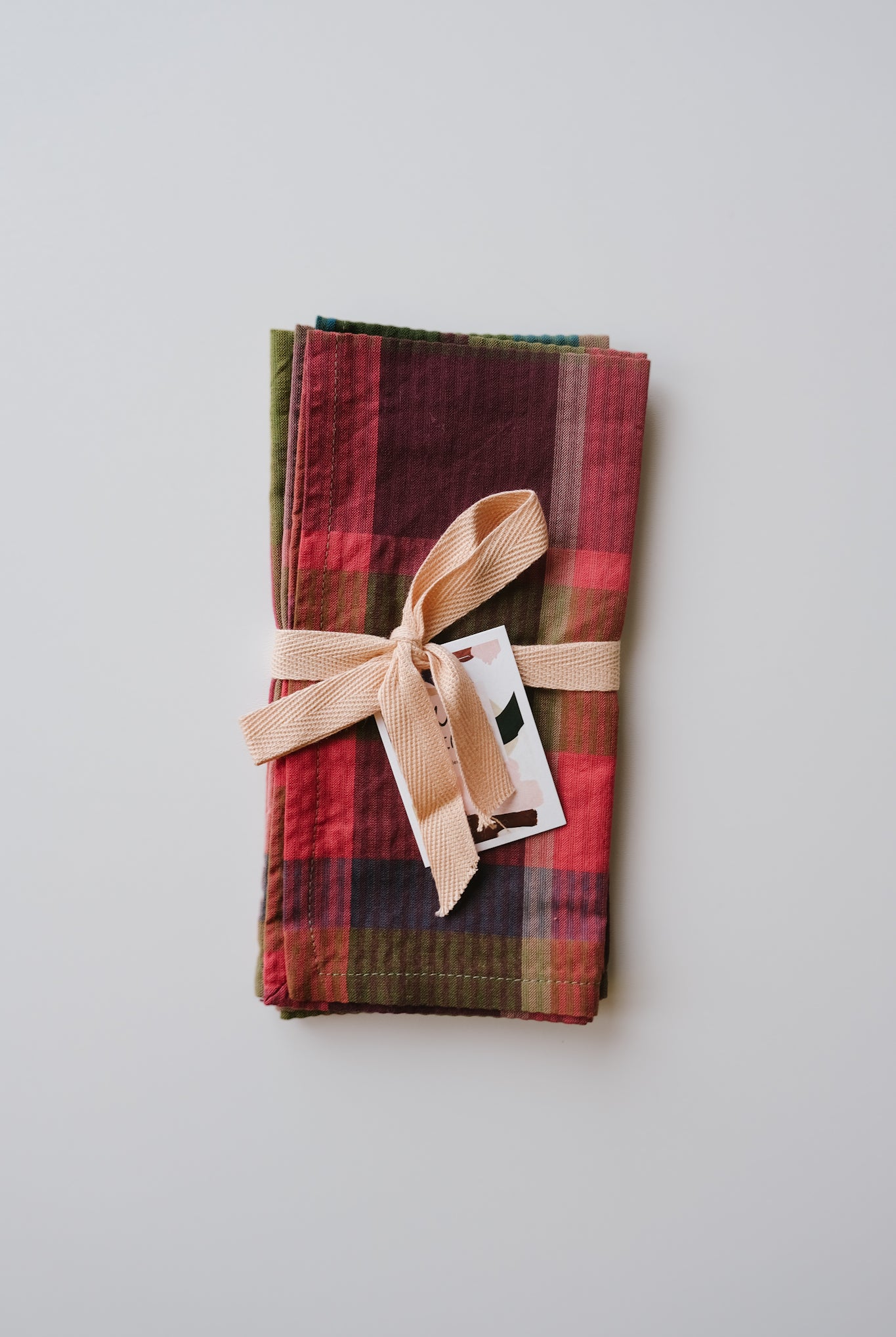 woven cotton napkins - color love - set of 2 - collab zürich