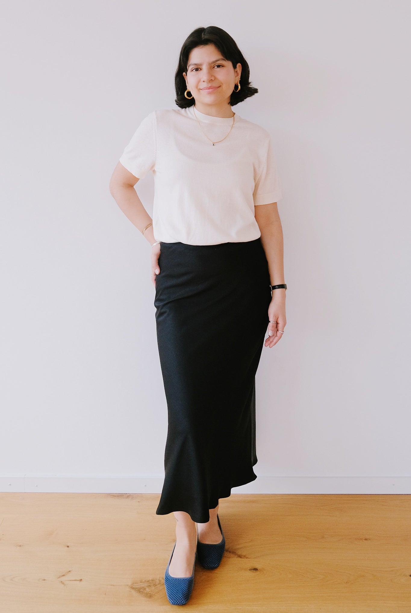 Satin Slip-Skirt - Lenovaa - Black - collab zürich