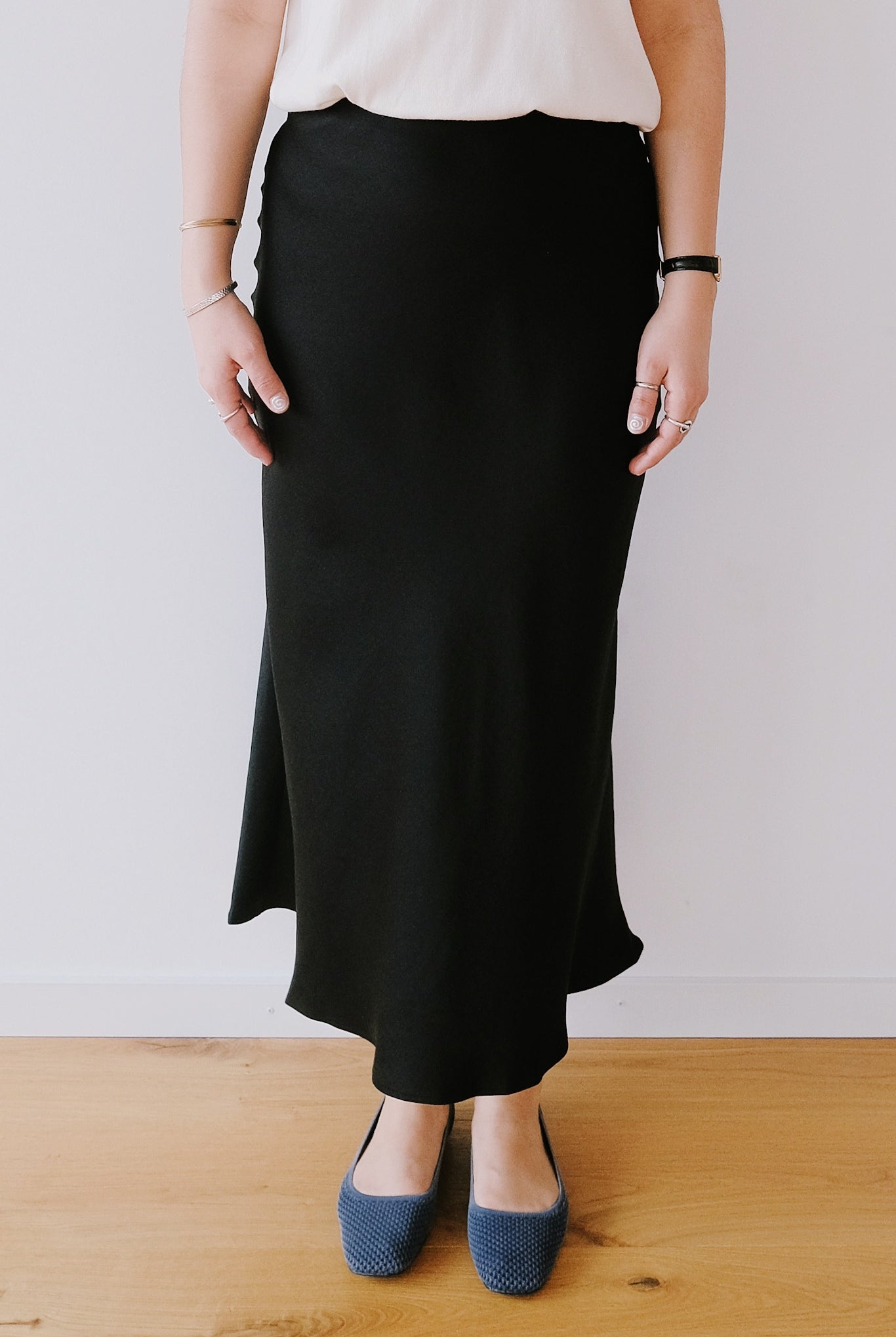 Satin Slip-Skirt - Lenovaa - Black - collab zürich