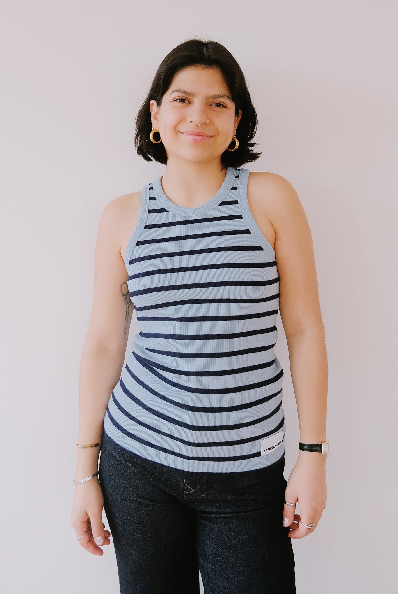 Tank Top - Kanitaa - Blue glow / Tinted Navy - collab zürich