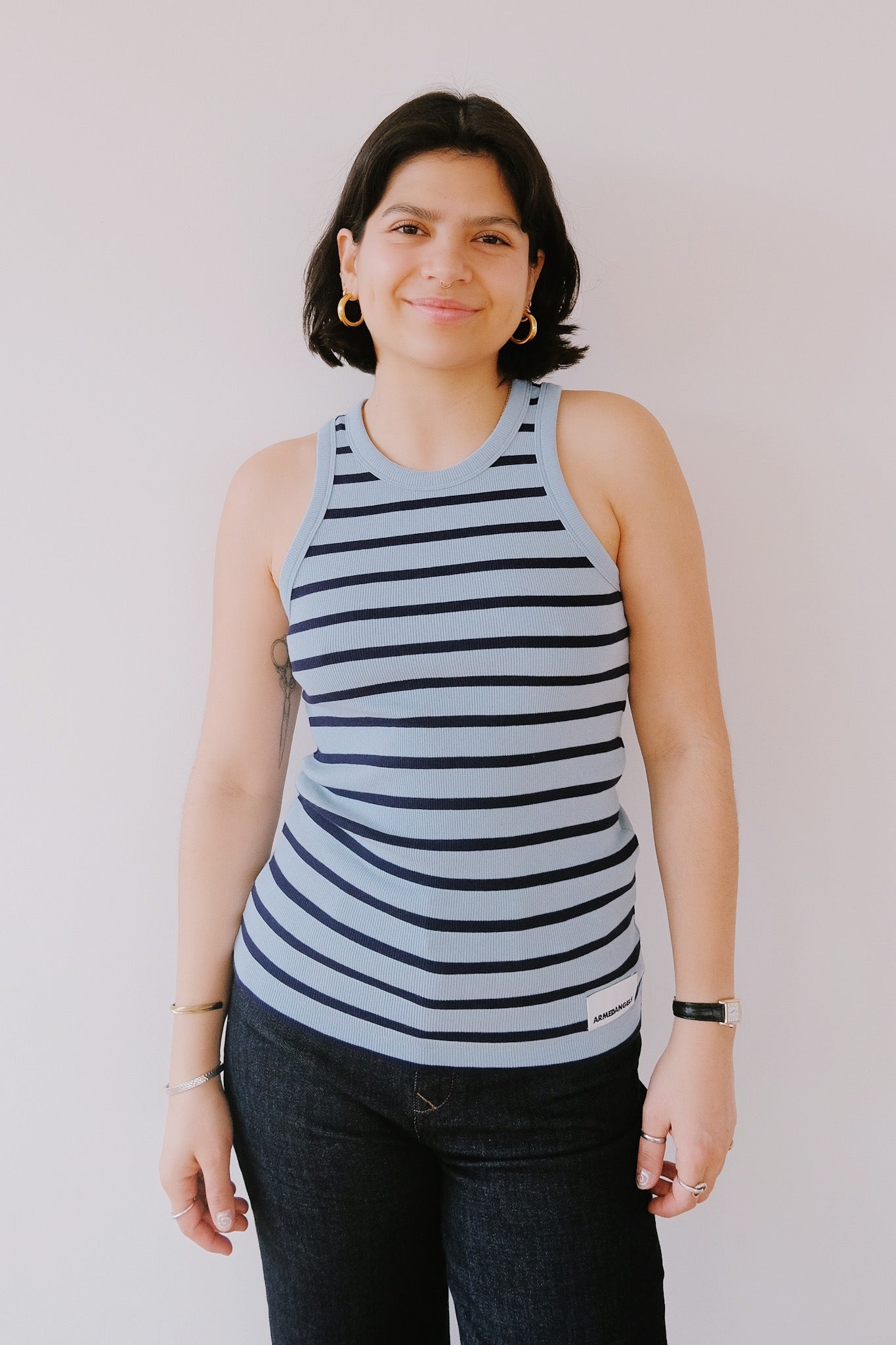 Tank Top - Kanitaa - Blue glow / Tinted Navy - collab zürich