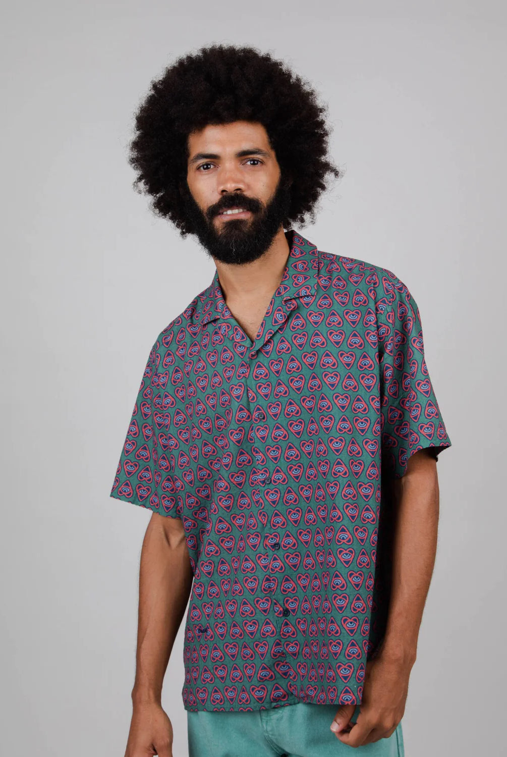 bowling shirt - asis percales heart - collab zürich