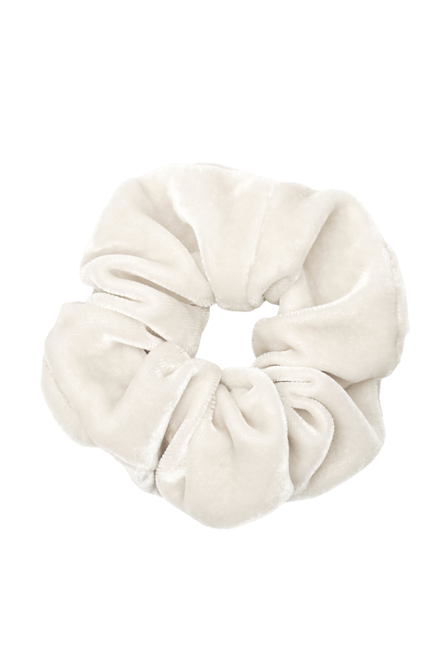 Scrunchie - MEDINA velvet silk - white - collab zürich
