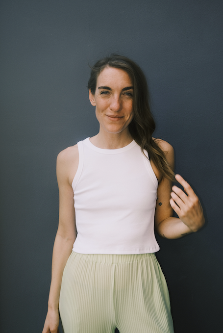 Crop Top - Cotton Porto - White - collab zürich