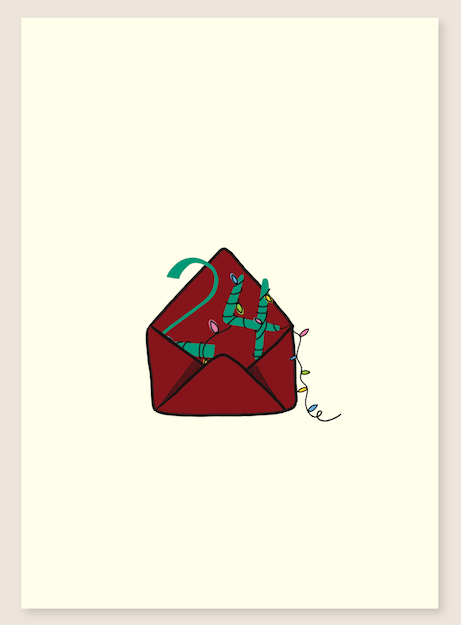 christmas postcard - couvert 24 - collab zürich