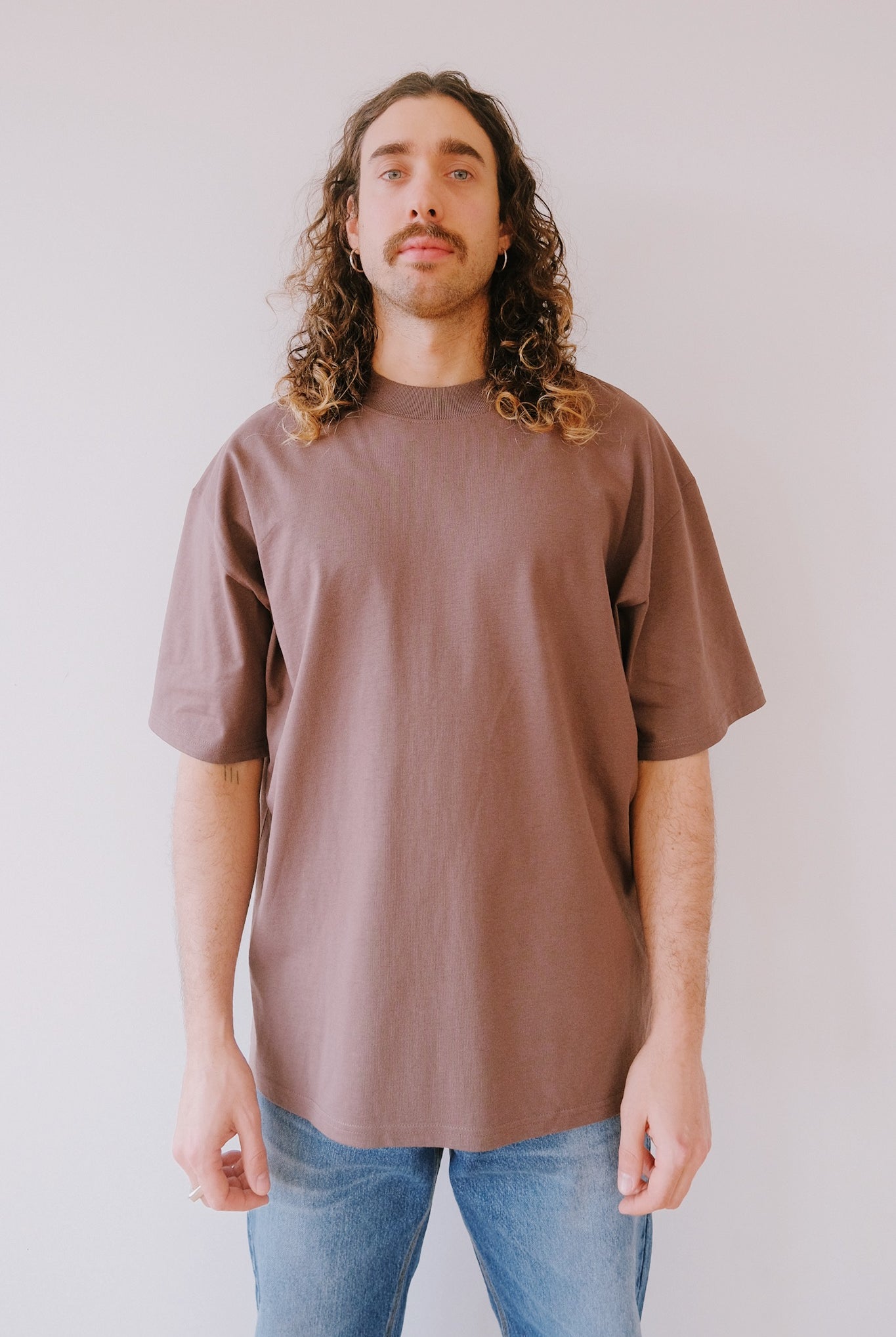 Unisex Oversized T-Shirt - HÜT HANI NÖD SO LUST - Mocha / Milkfoam - collab zürich