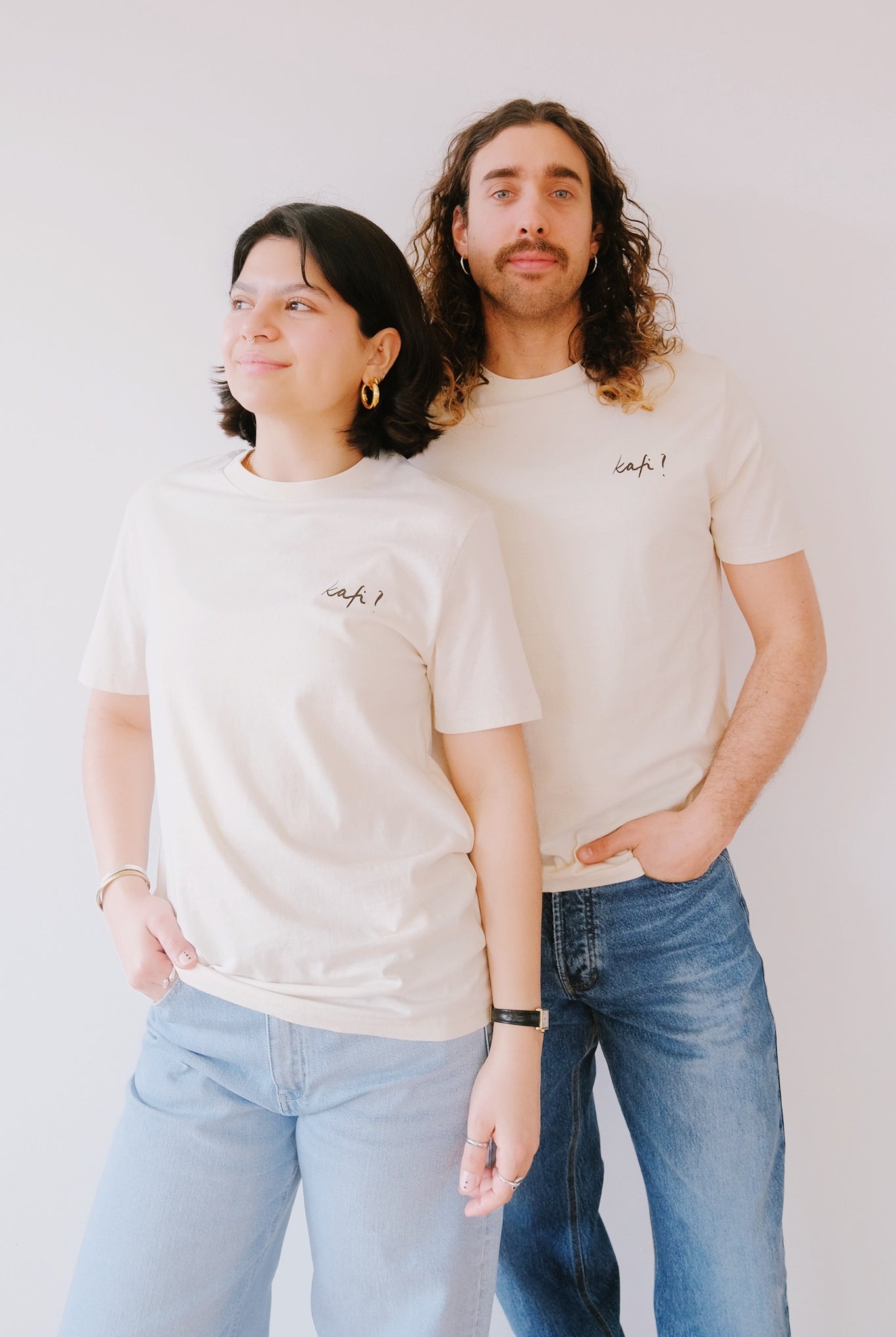 Unisex T-Shirt - kafi? - Natural - collab zürich