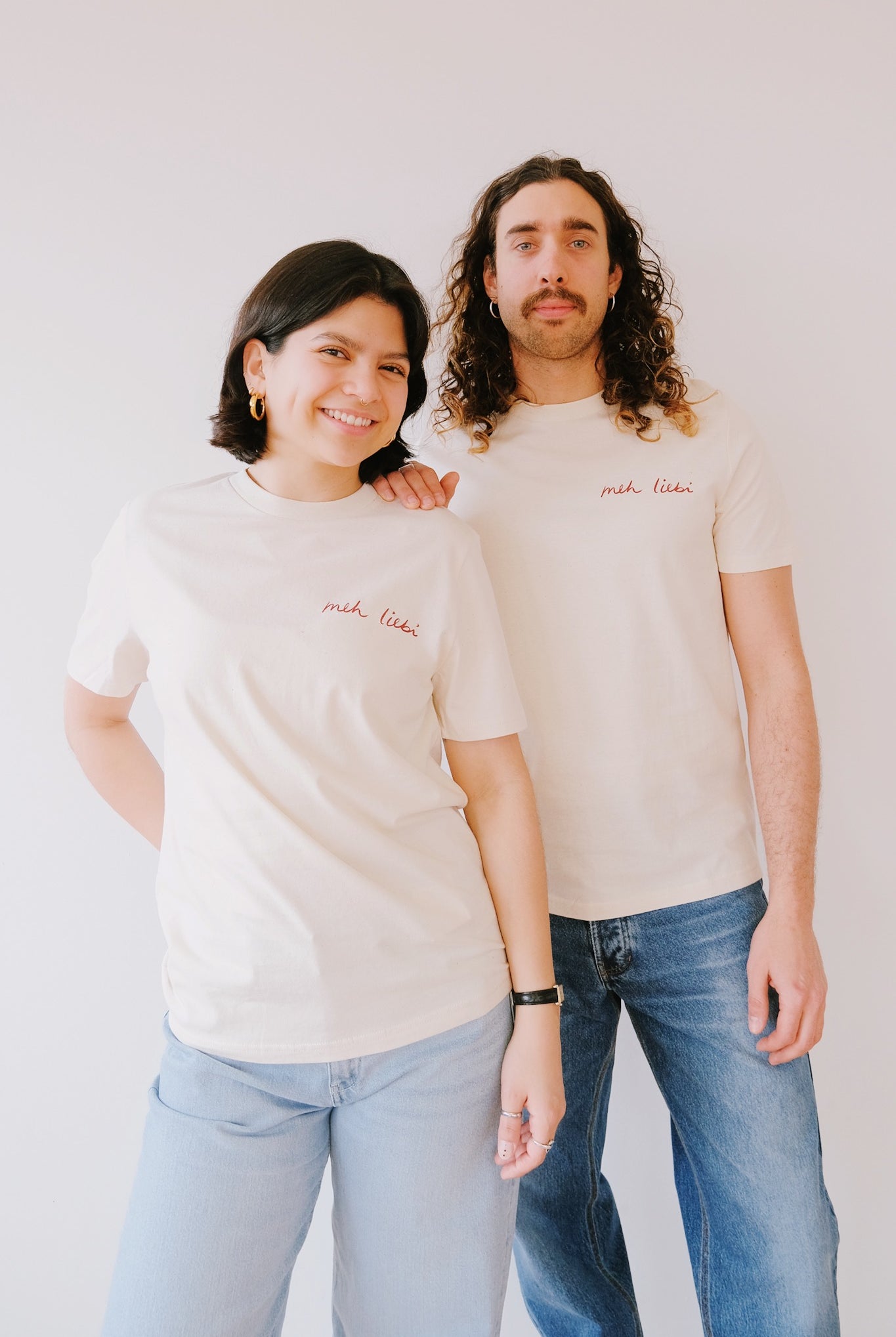 Unisex T-Shirt - meh liebi - Natural - collab zürich