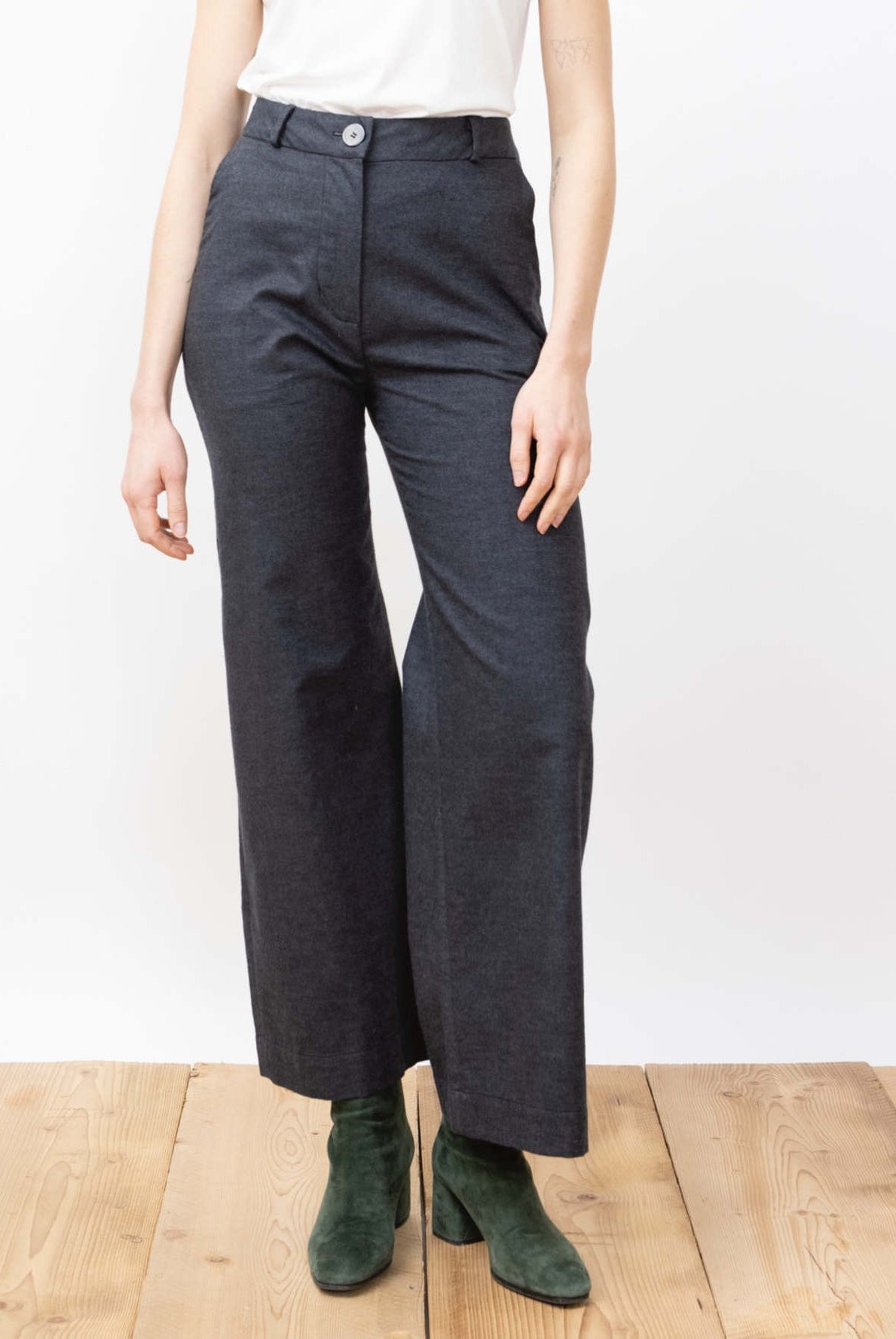flanell pants - emil - anthracite - collab zürich
