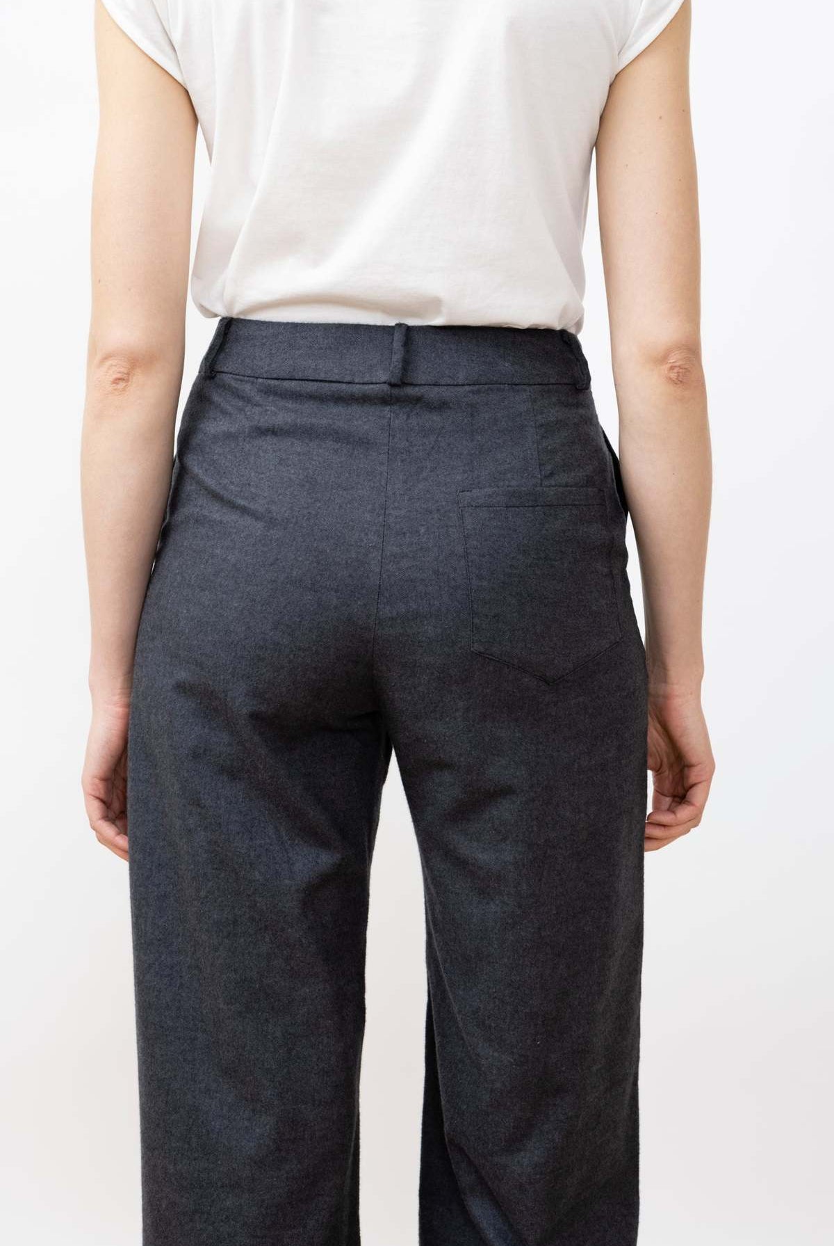 flanell pants - emil - anthracite - collab zürich