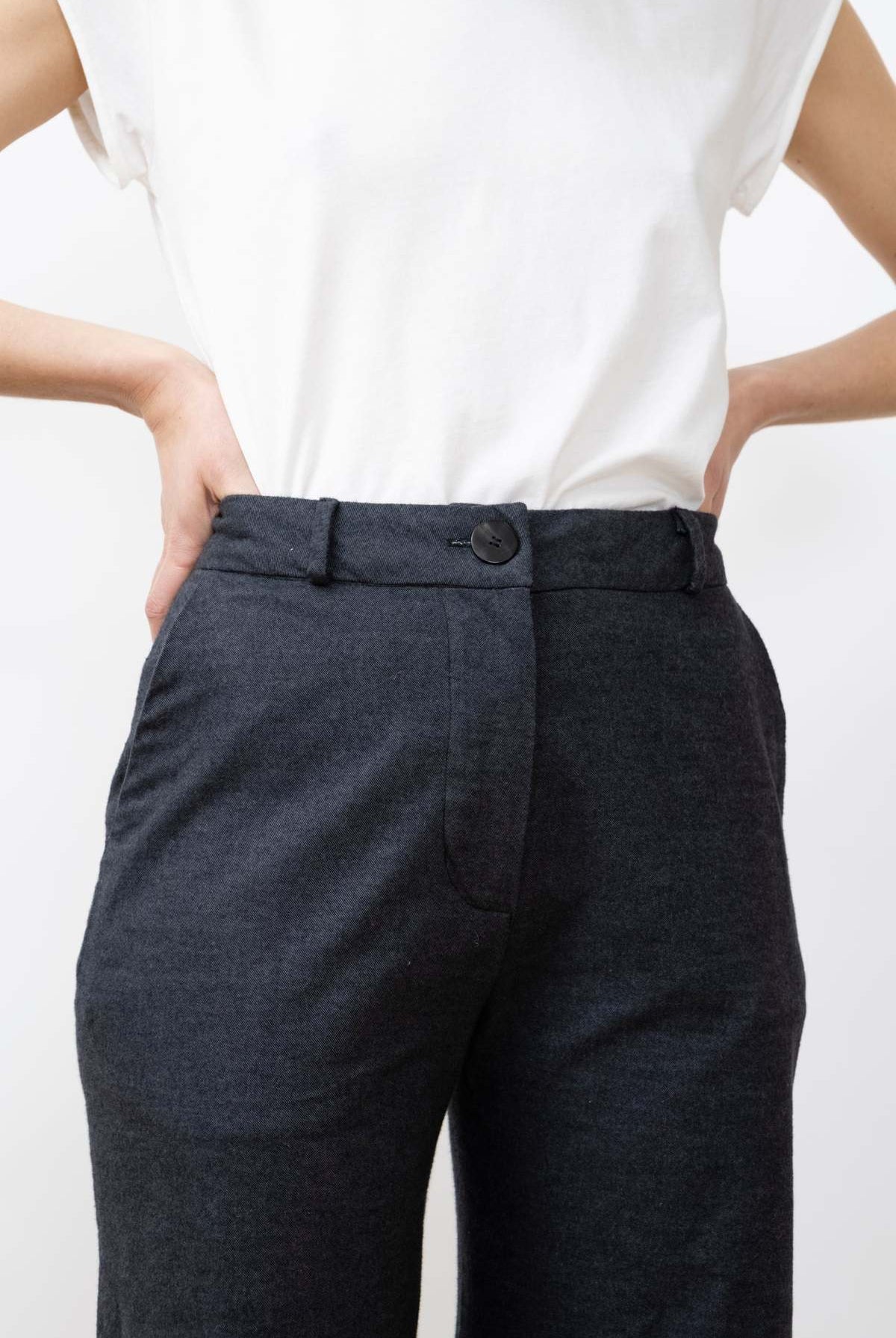 flanell pants - emil - anthracite - collab zürich