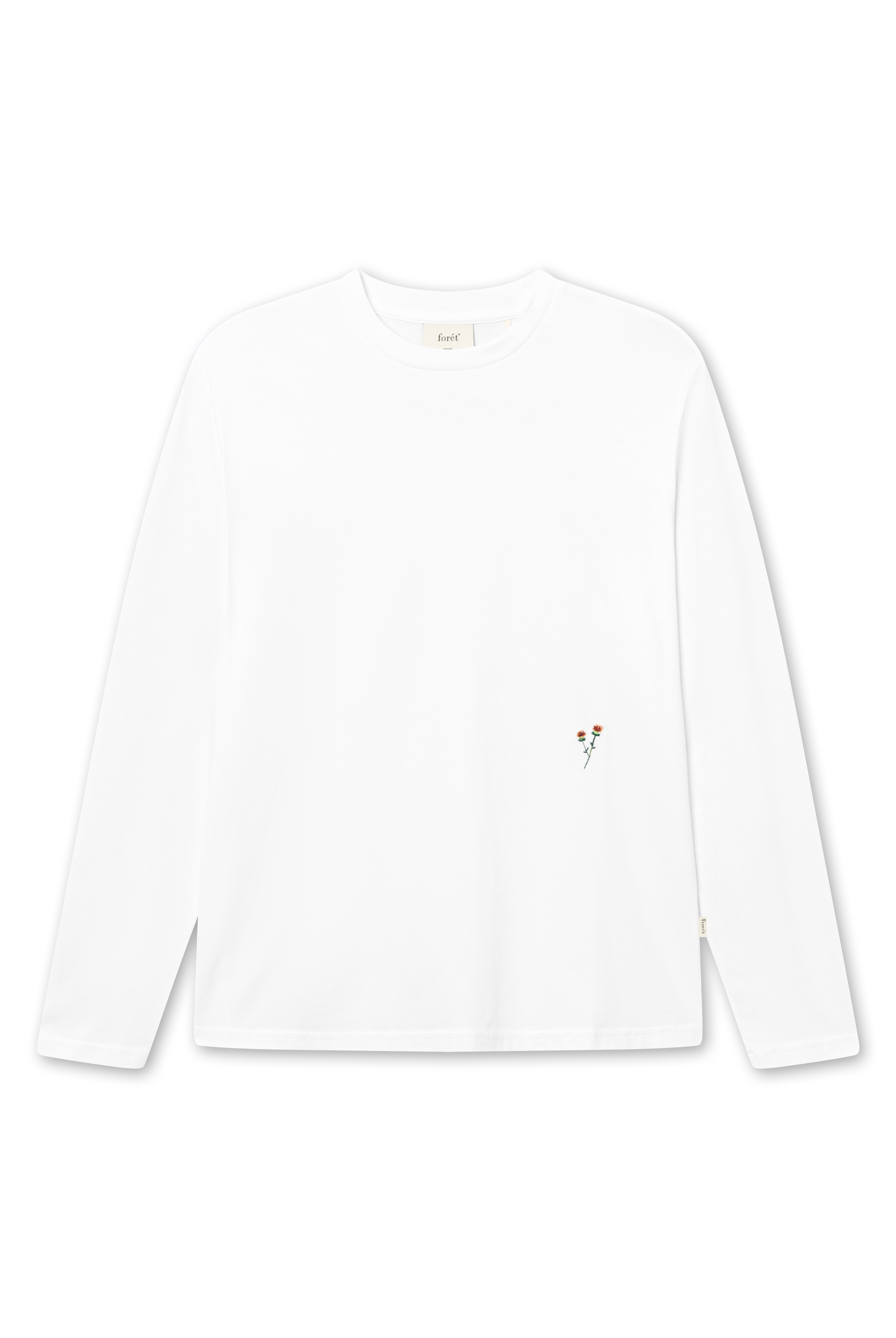 longsleeve - flower - white - collab zürich