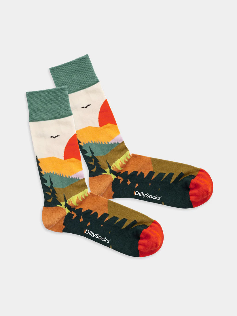 Socks - Forest Sunset - collab zürich