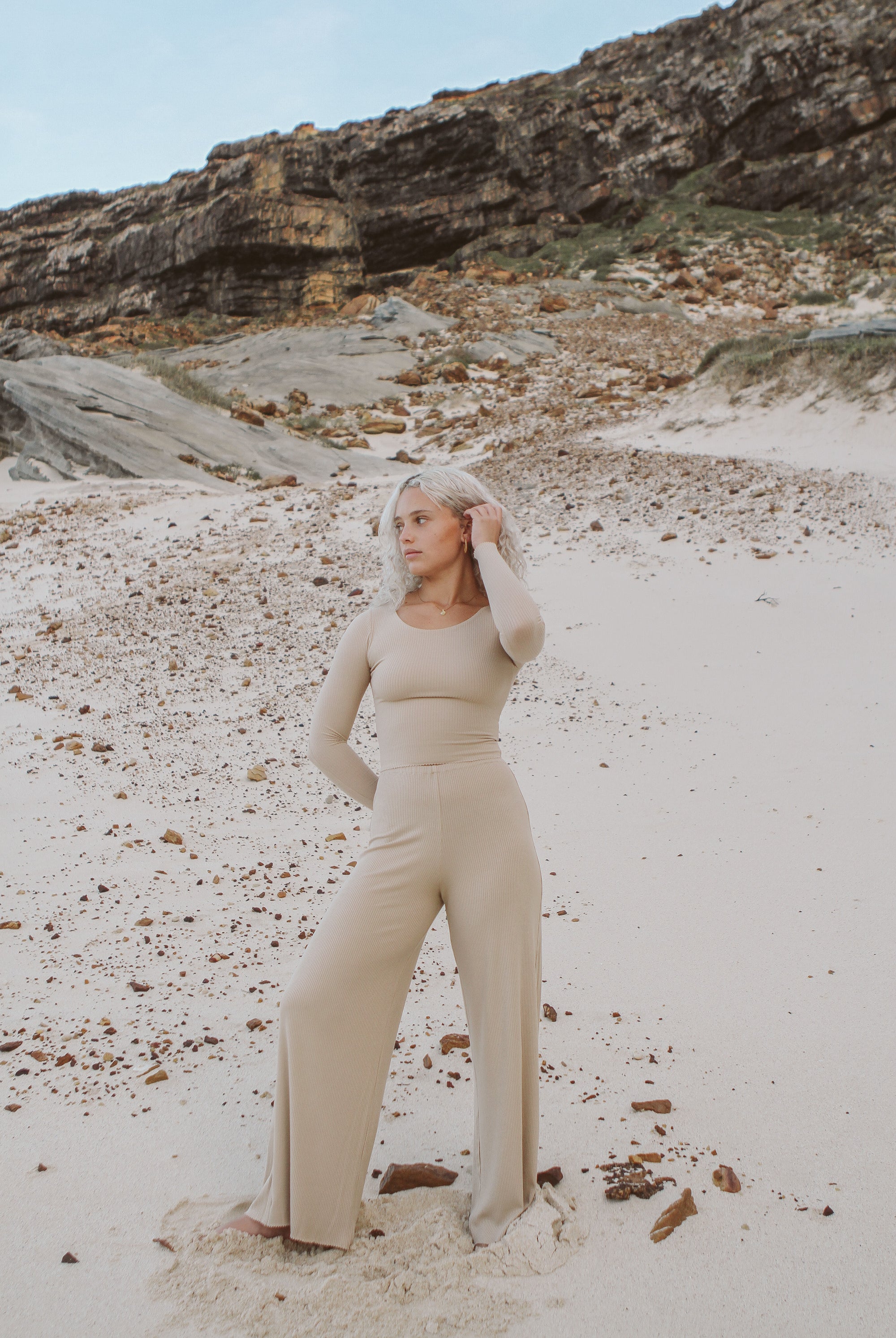 pants - bella - creme - collab zürich