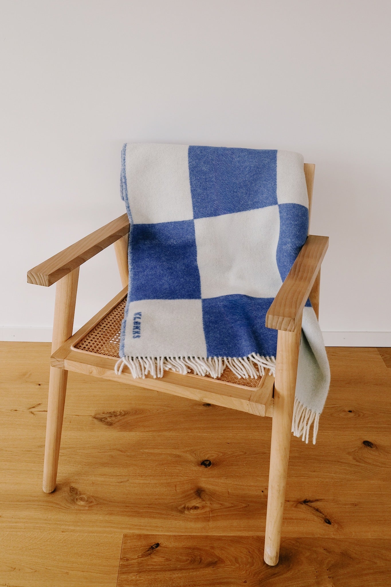 Wool Blanket - no2 - Blue Checks - collab zürich