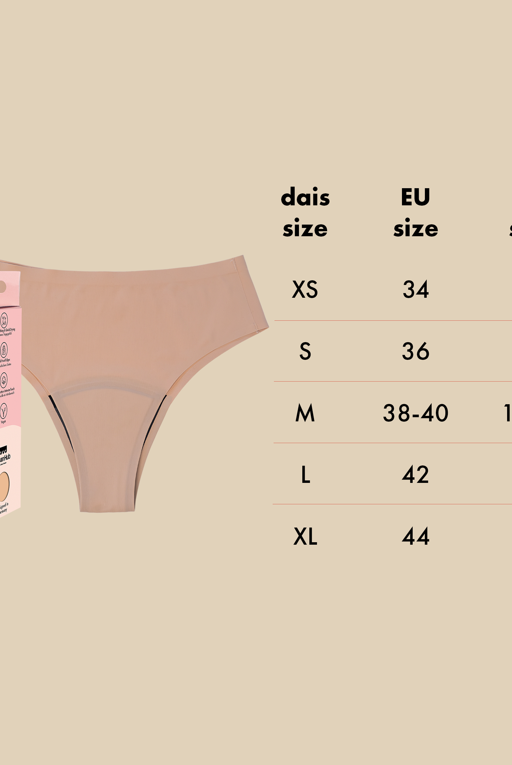 Period Underwear - Cheeky - Summer Powder - collab zürich