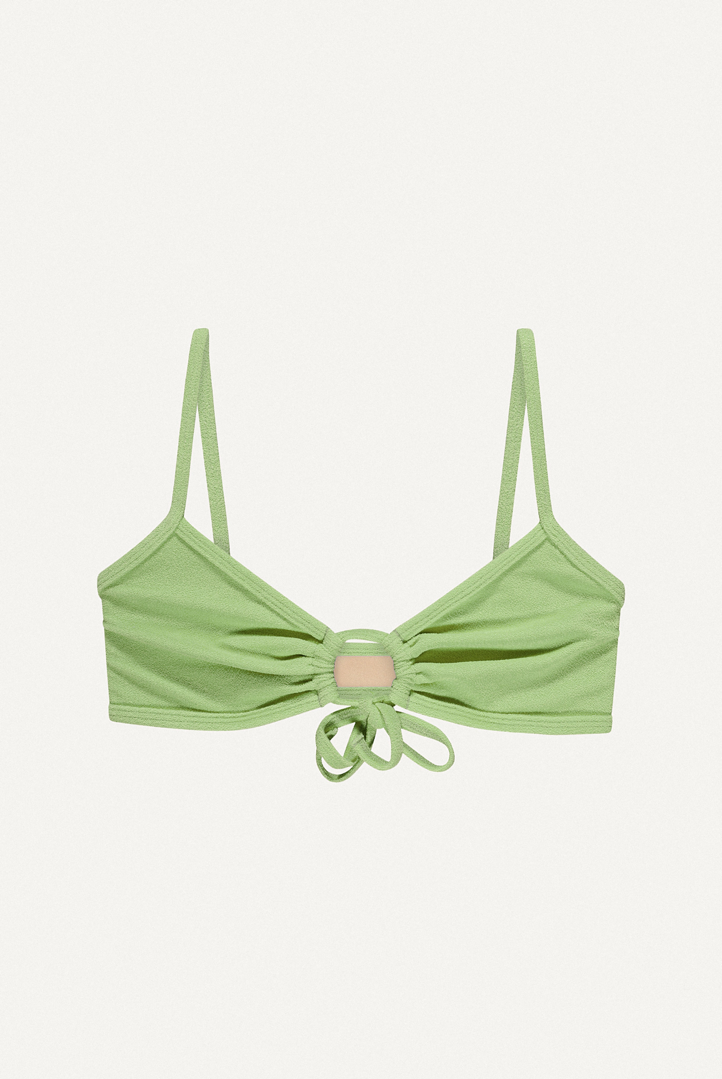 Bikini Top - Joran - Linden Green Terry - collab zürich