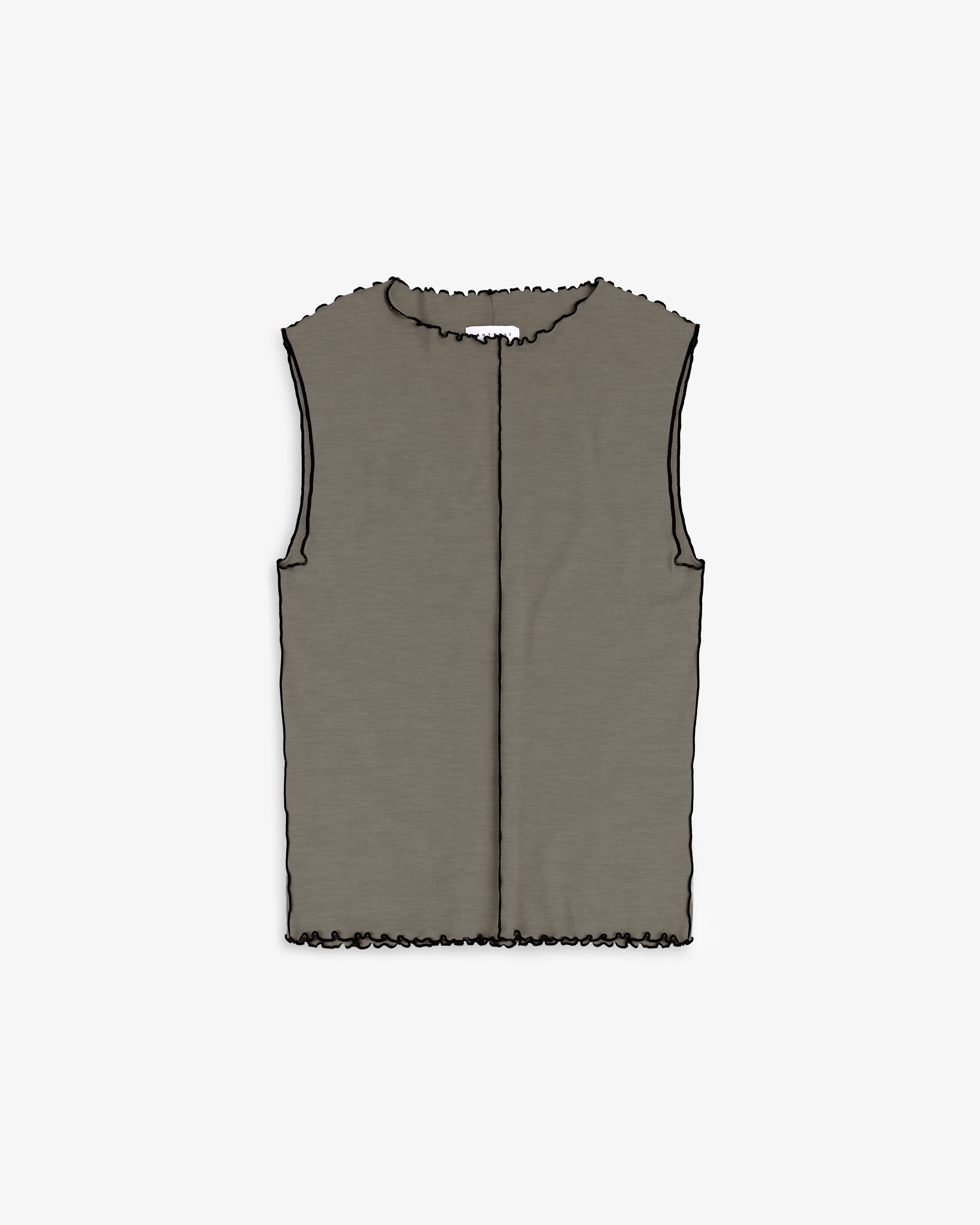 Cotton Pin-Tucked Top - Fawn Grey - collab zürich
