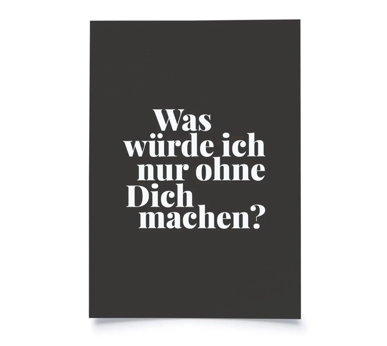 postcard - was würde ich nur ohne dich machen? - collab zürich