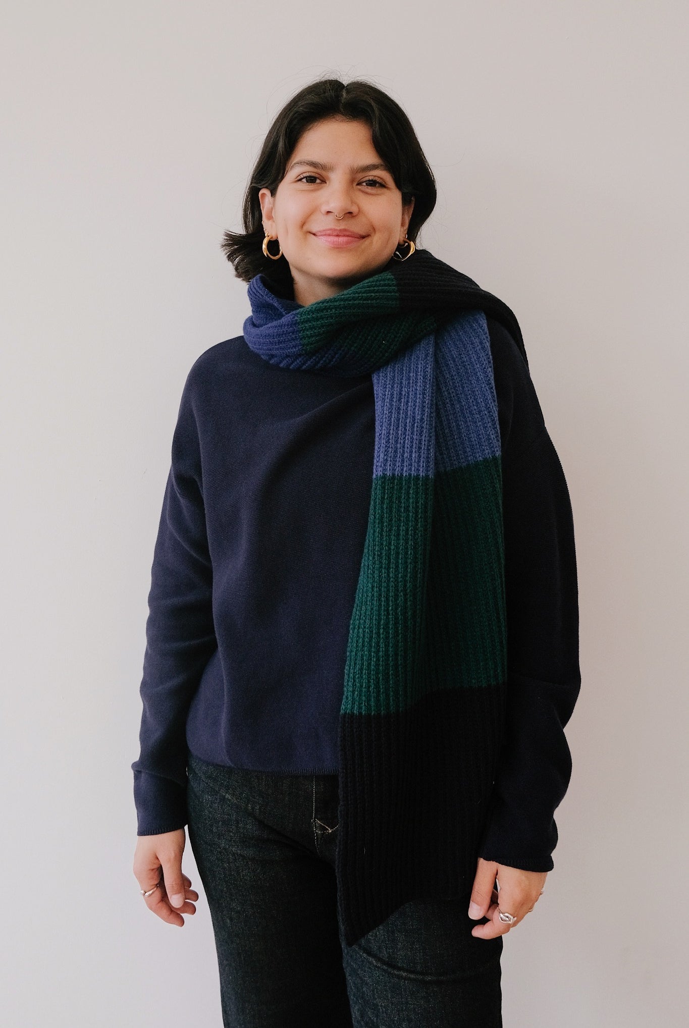 Wool Scarf - Ghede - Moraine - collab zürich