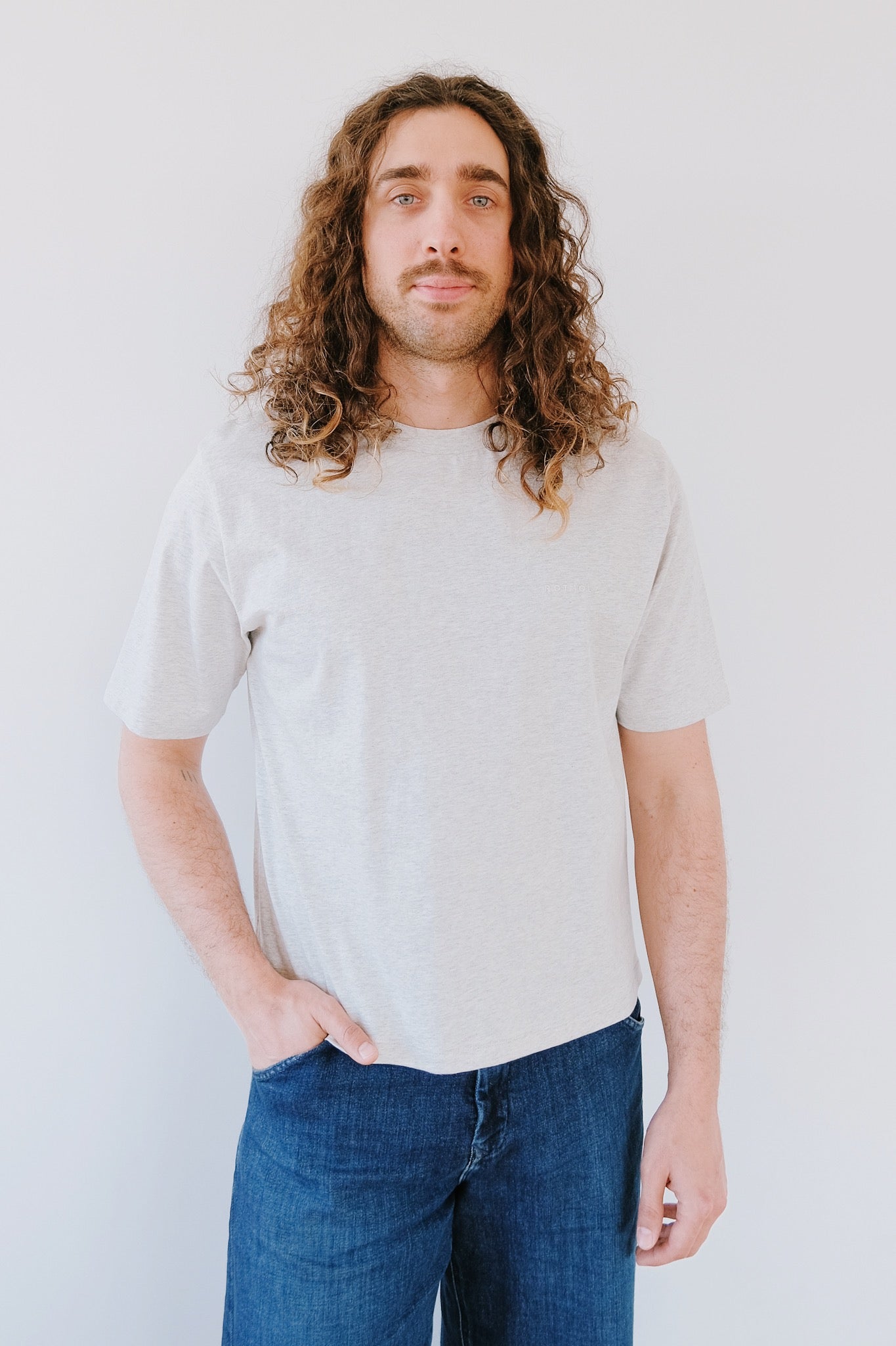 Unisex Cotton T-Shirt - Ash Heather *Cropped - collab zürich