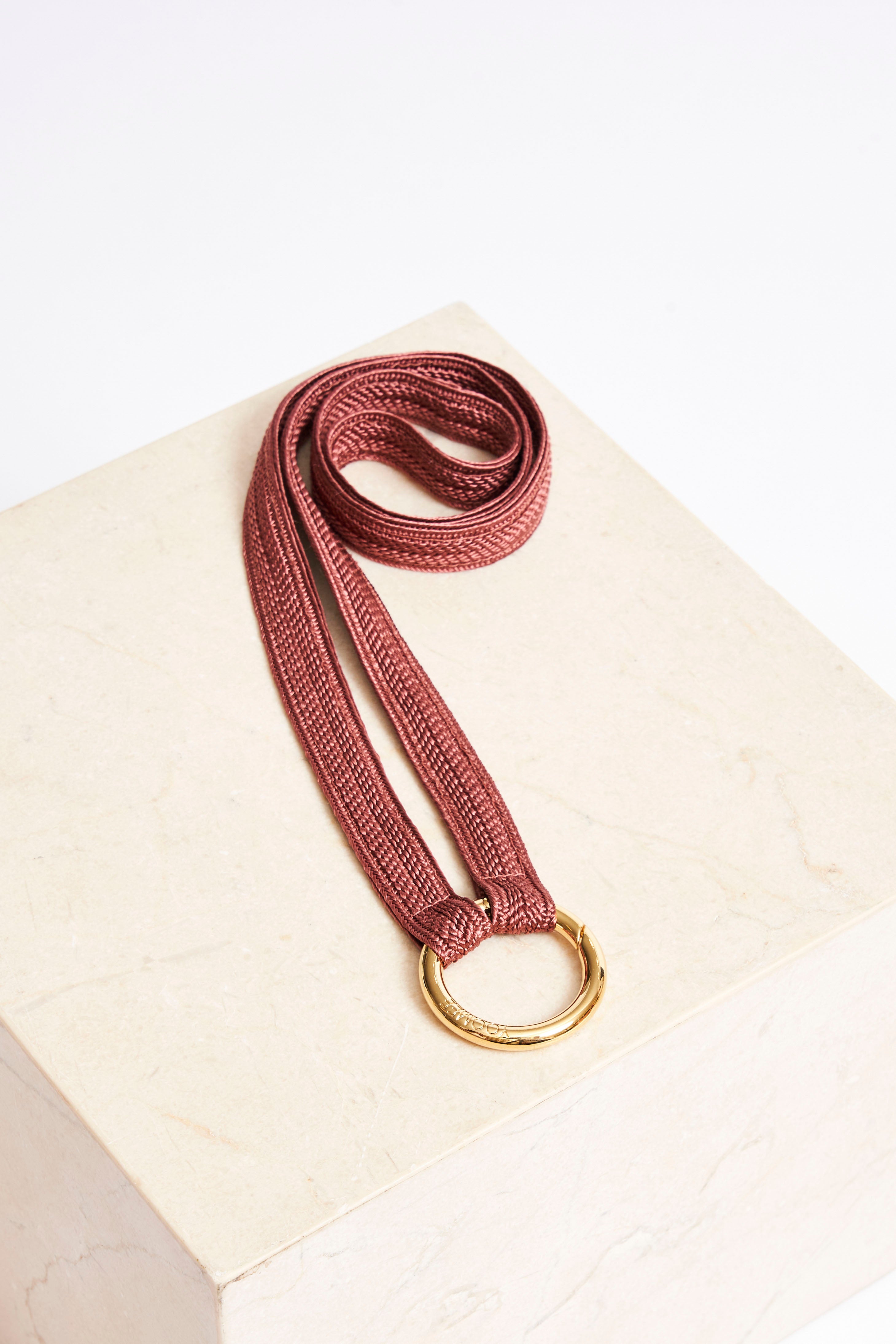 keychain band - ZAHRA - red ochre - sale - collab zürich
