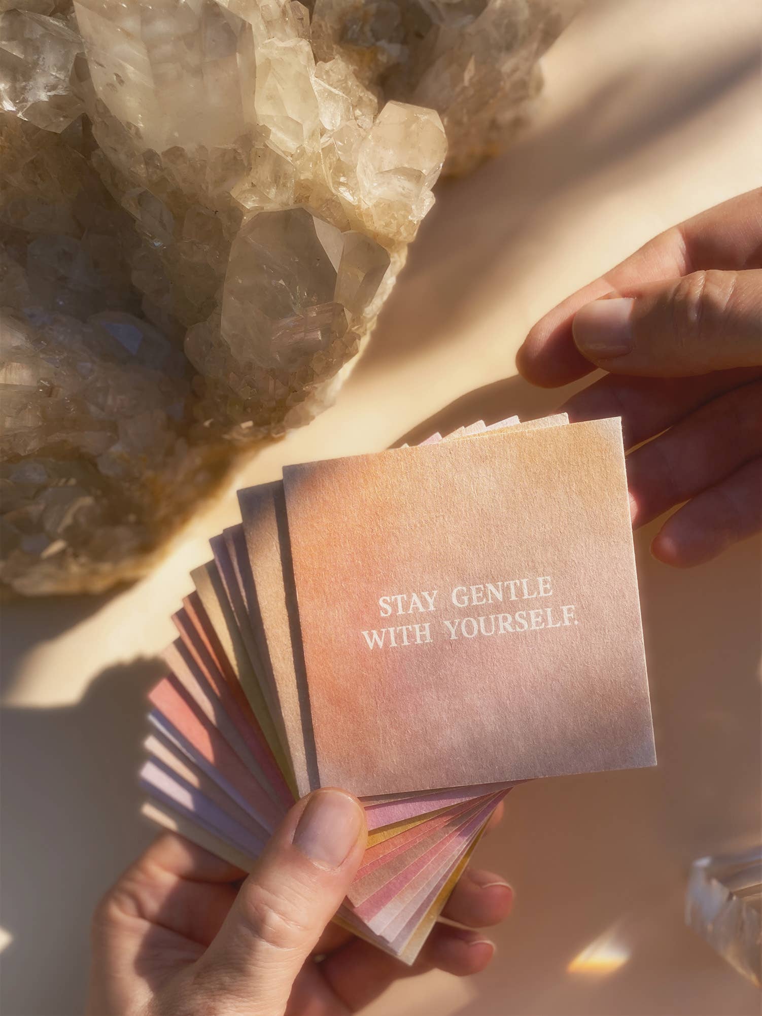 Mini Postcard - Stay Gentle With Yourself - collab zürich