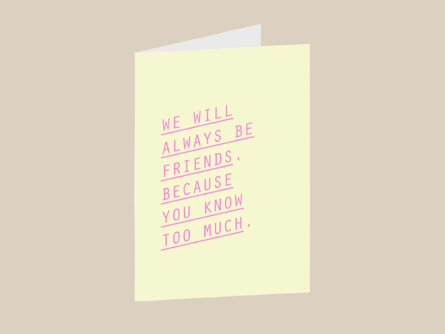 card - always friends - collab zürich