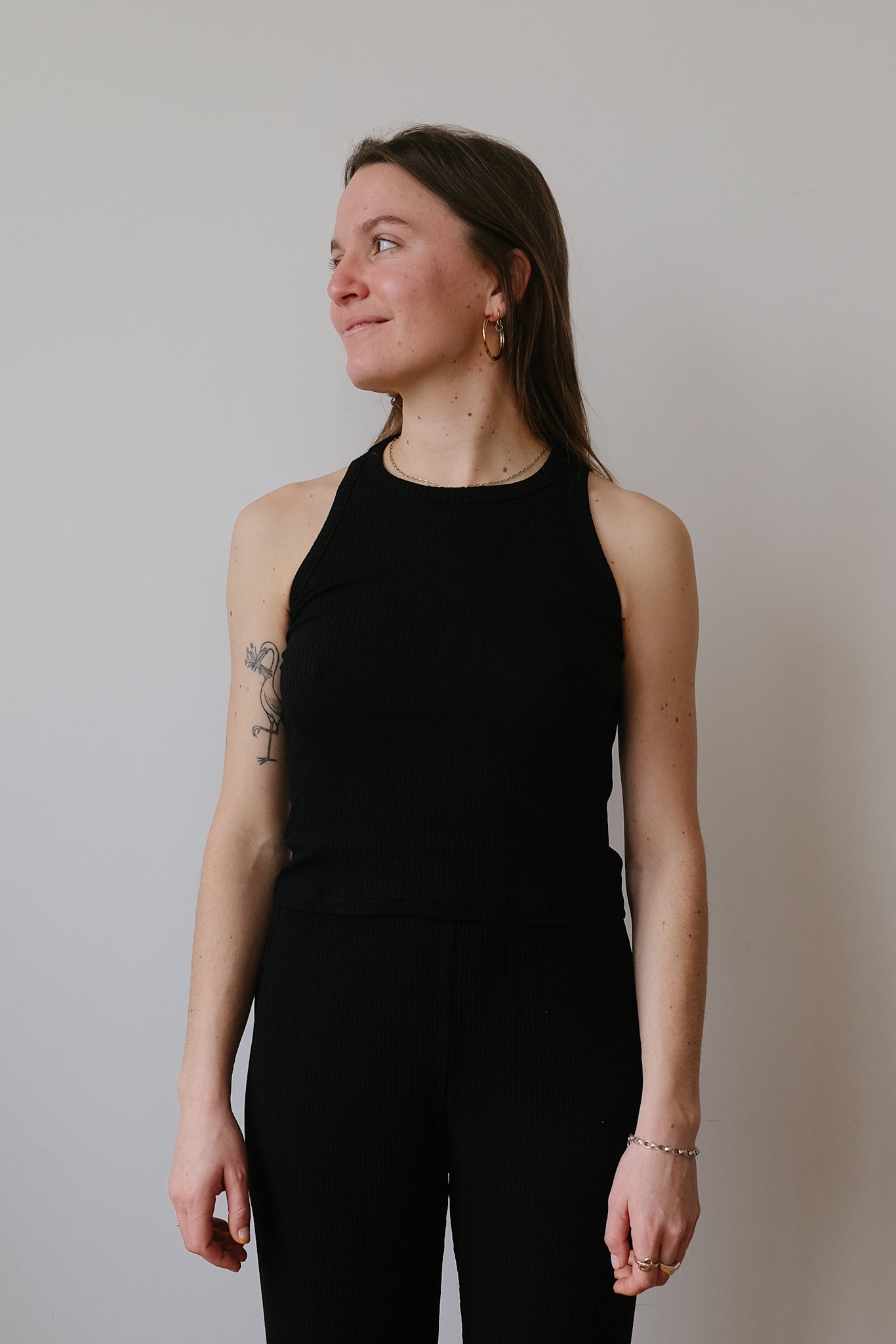 modal tank top - lula - black - collab zürich