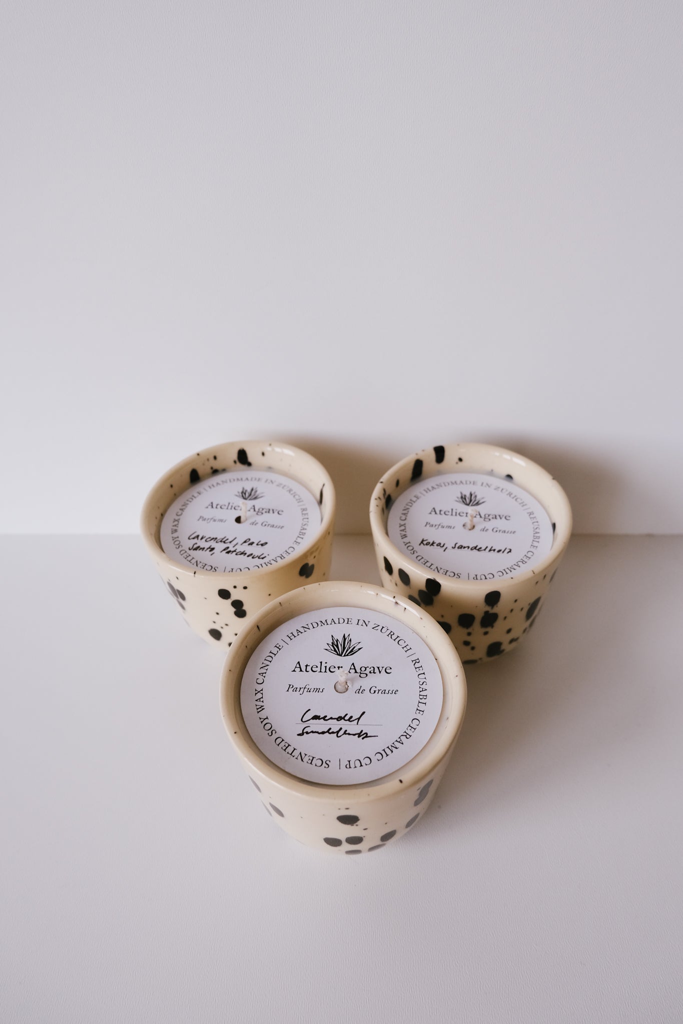 Candle Cup - Black Dots - collab zürich