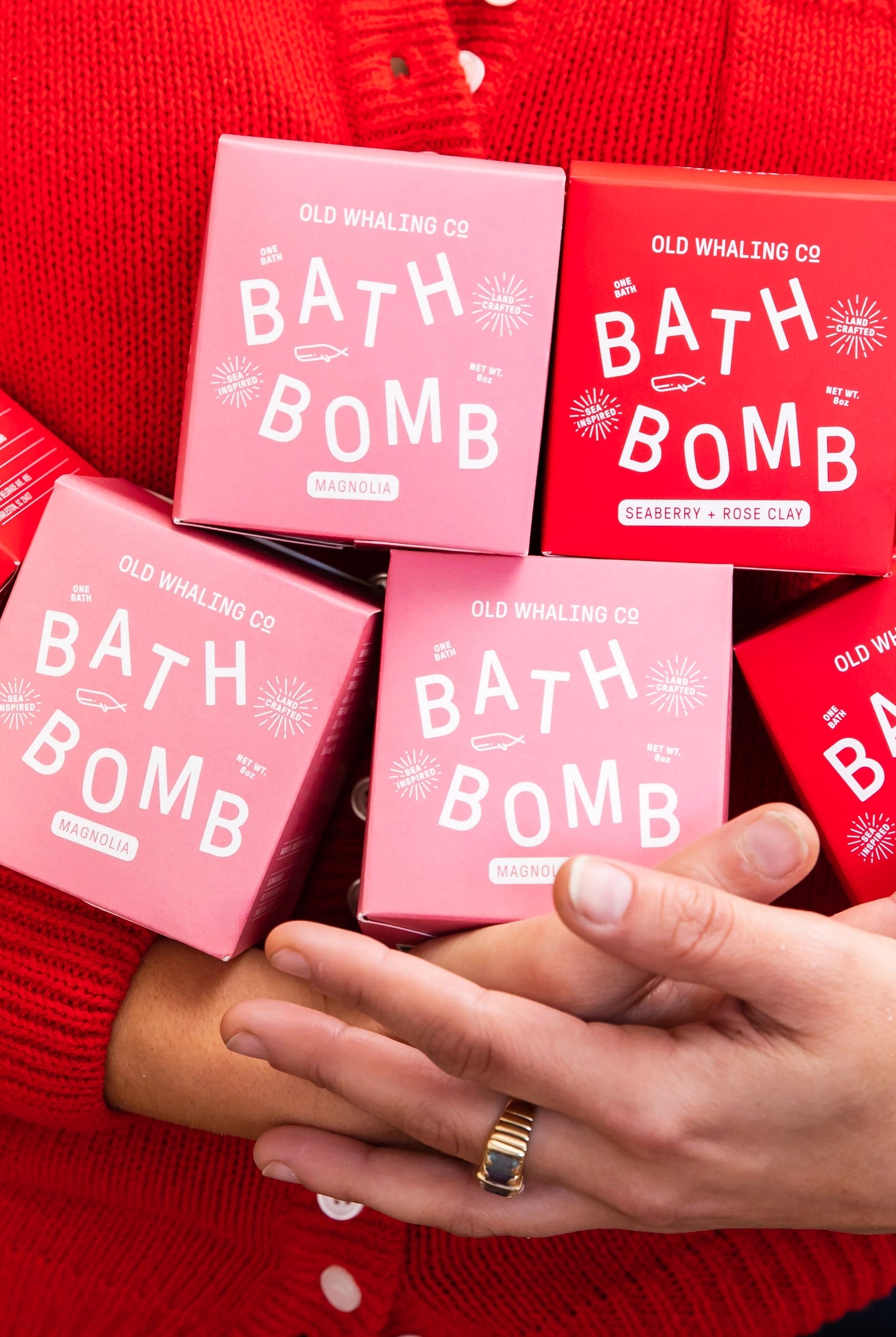 bath bomb - seaberry & rose clay - collab zürich