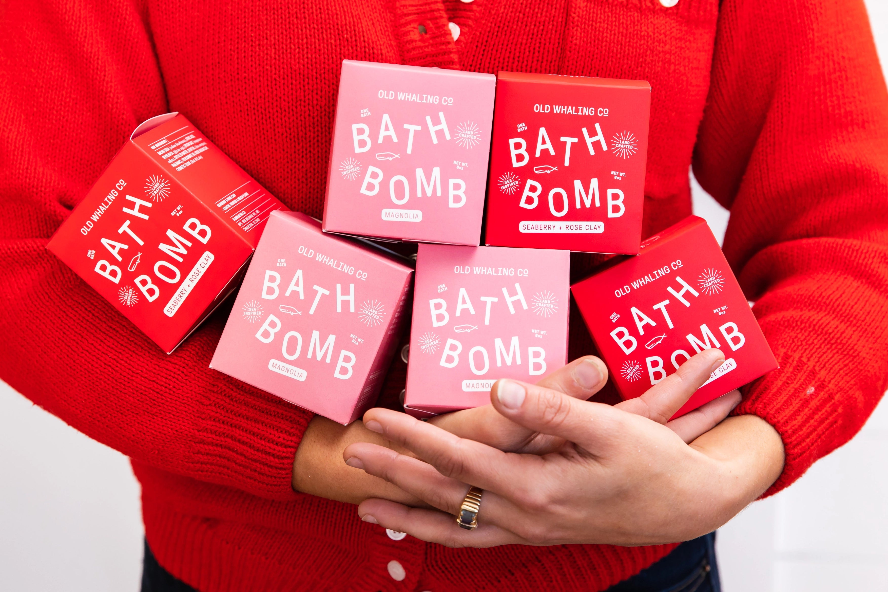 bath bomb - seaberry & rose clay - collab zürich