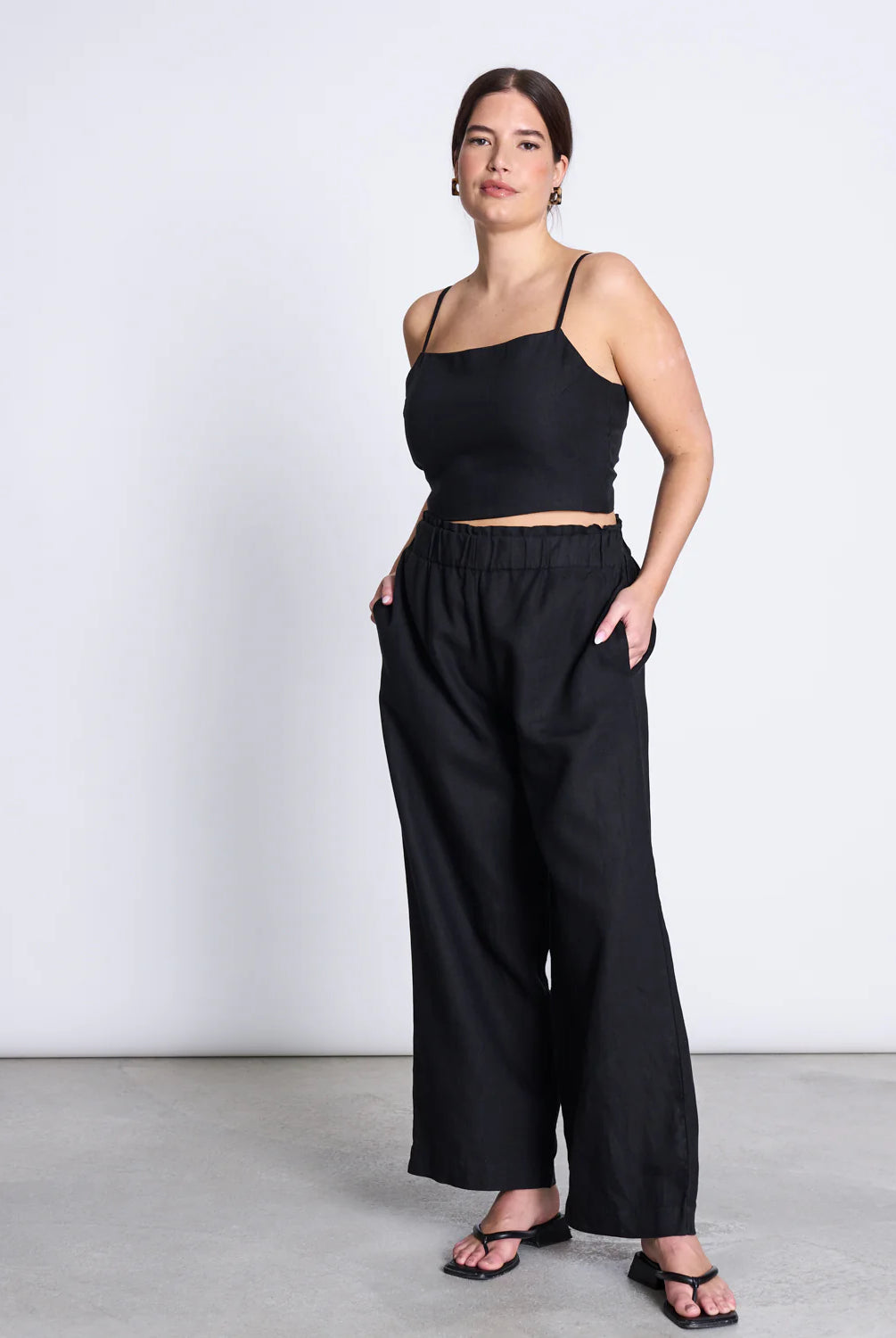 Linen Pants - Beveren - Black - collab zürich