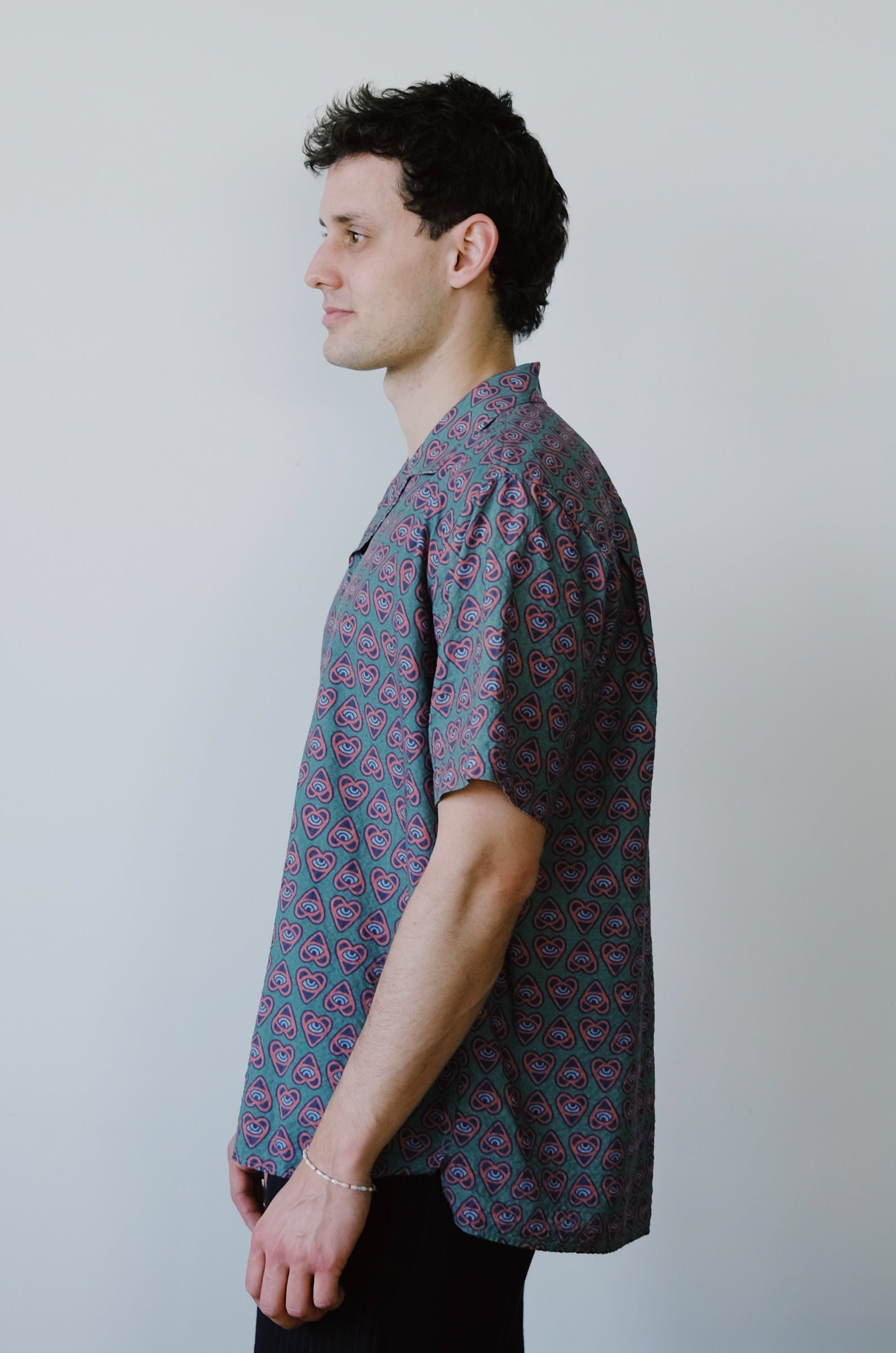 bowling shirt - asis percales heart - collab zürich