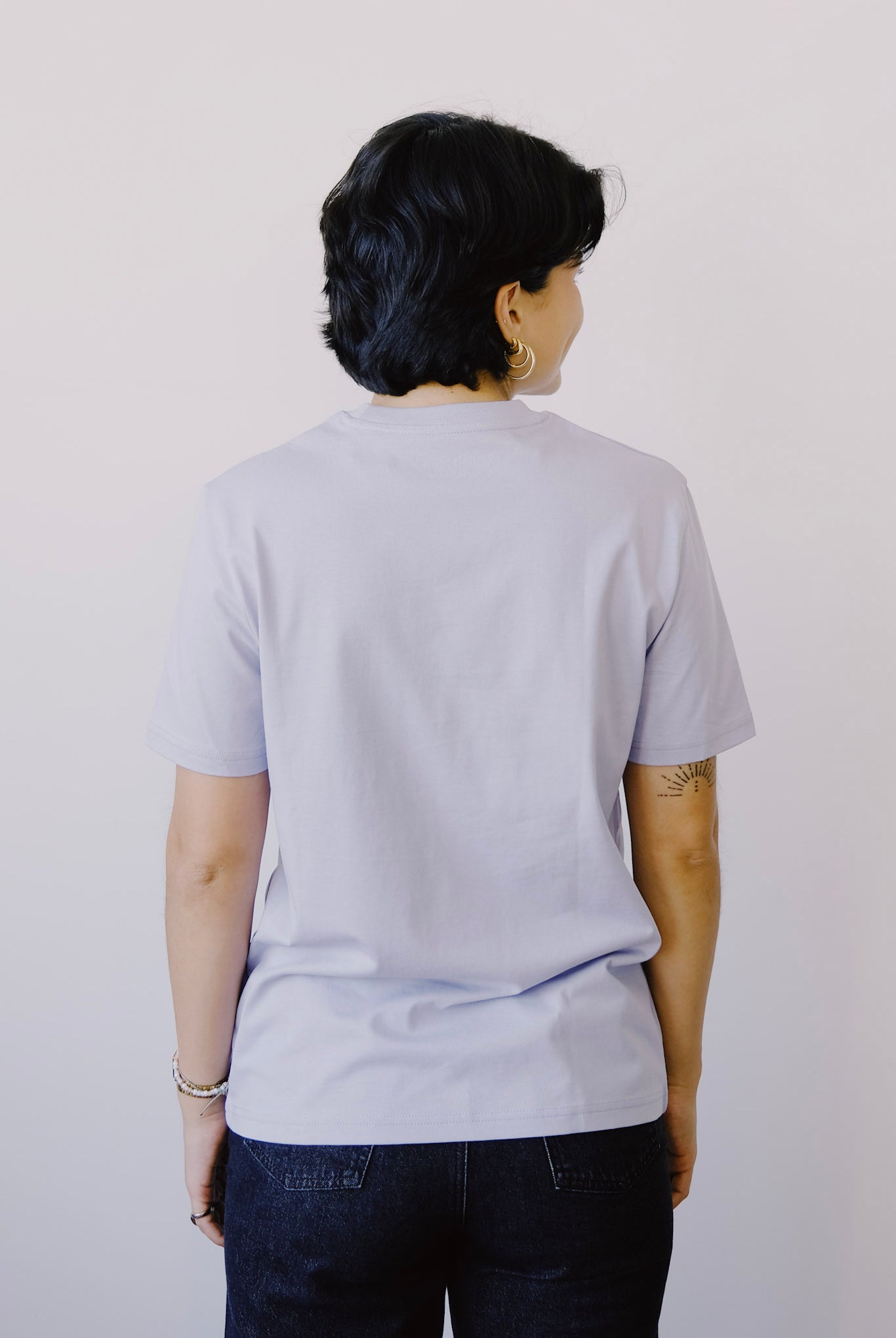 Unisex T-Shirt - hüt hani nöd so lust - Pale Lilac - collab zürich