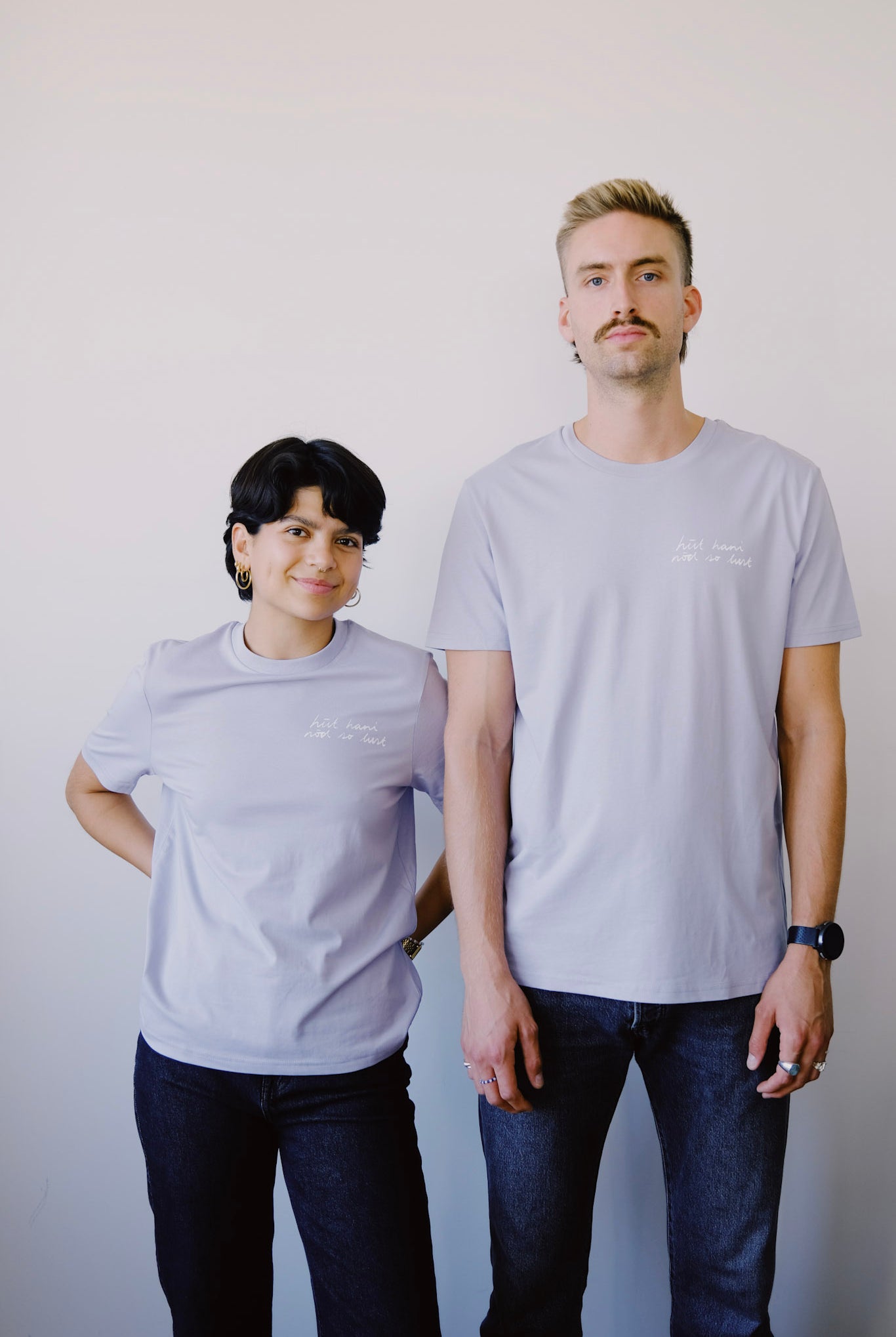 Unisex T-Shirt - hüt hani nöd so lust - Pale Lilac - collab zürich