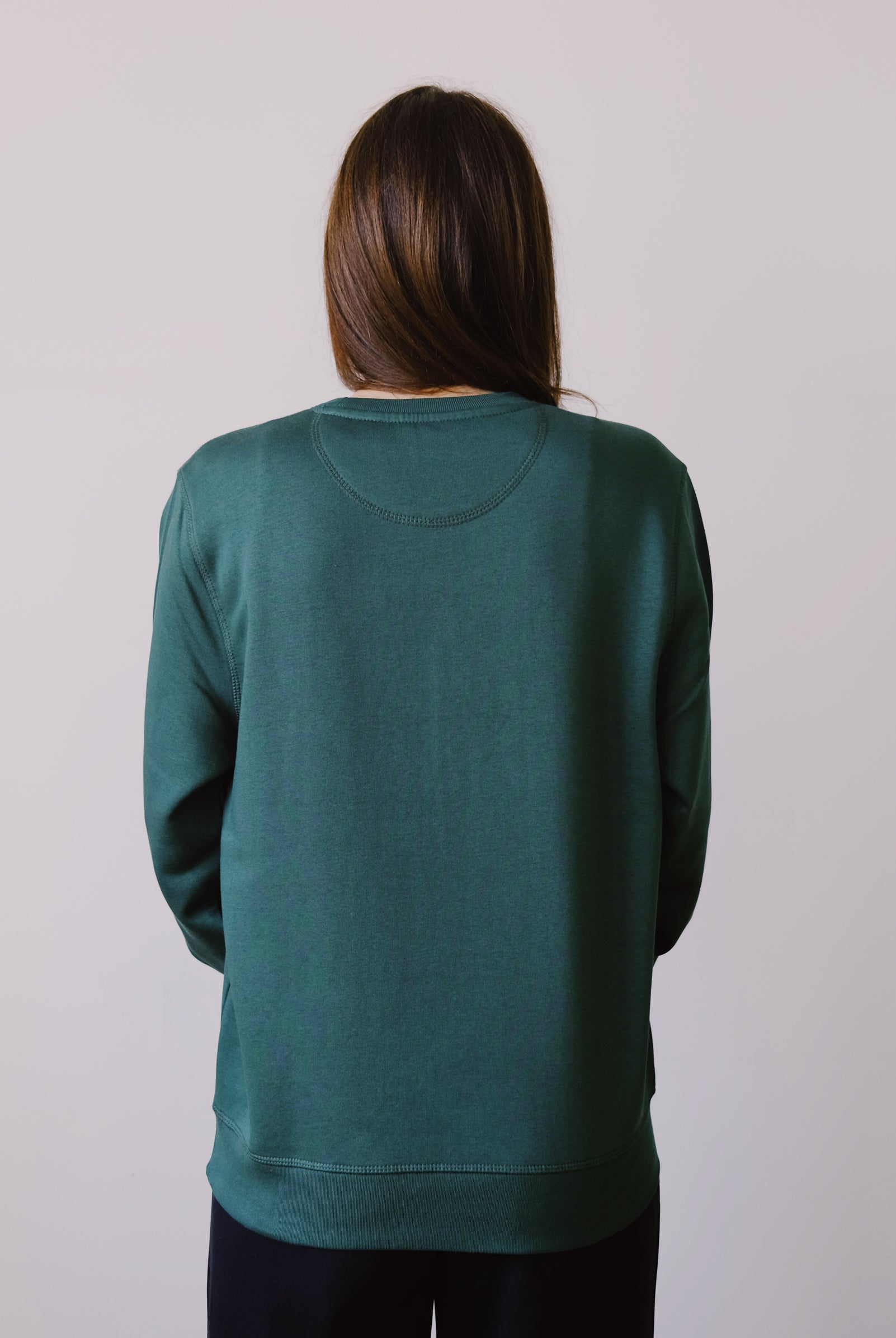 Unisex Sweatshirt - hüt hani nöd so lust - Bottle Green - collab zürich