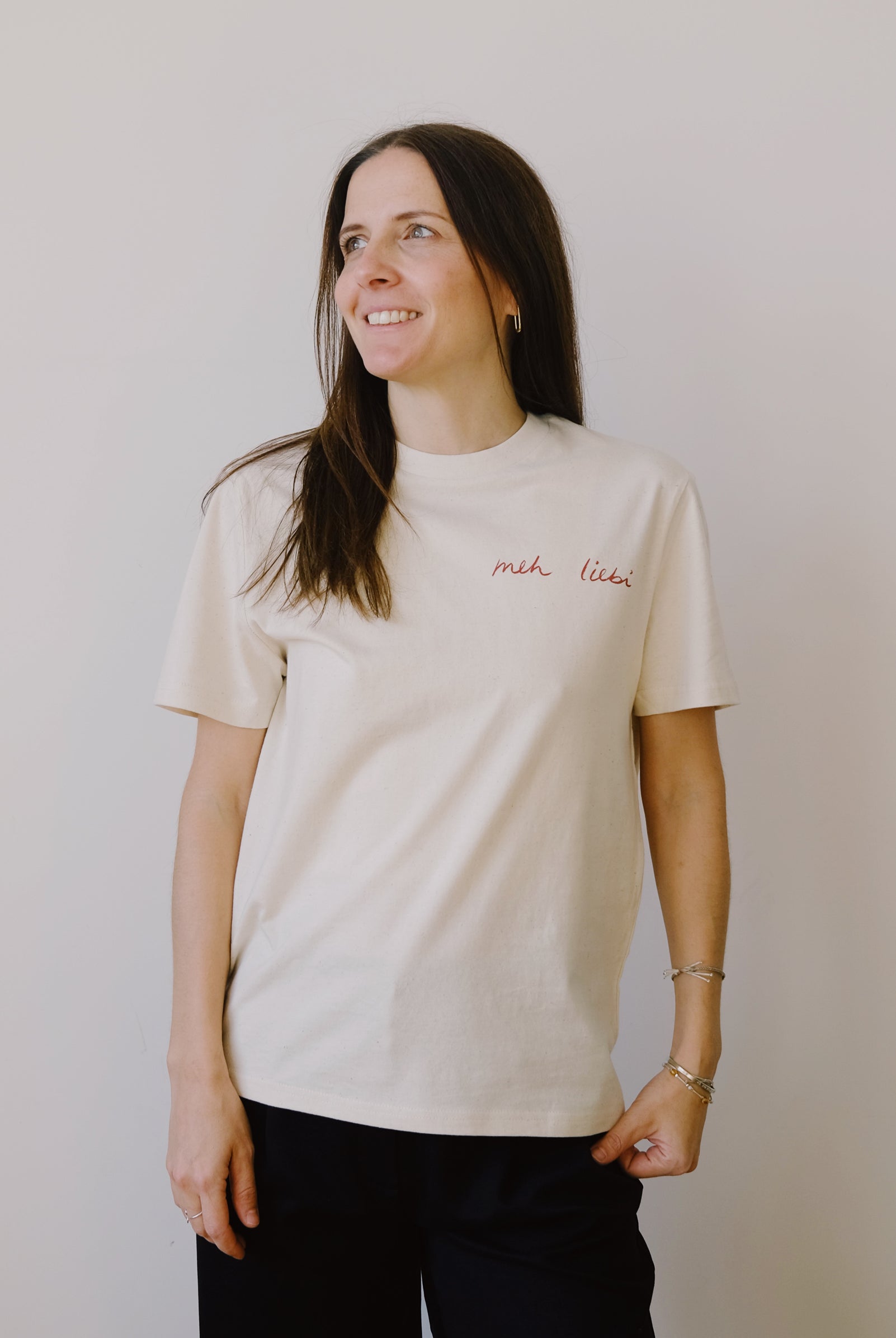 Unisex T-Shirt - meh liebi - Natural - collab zürich