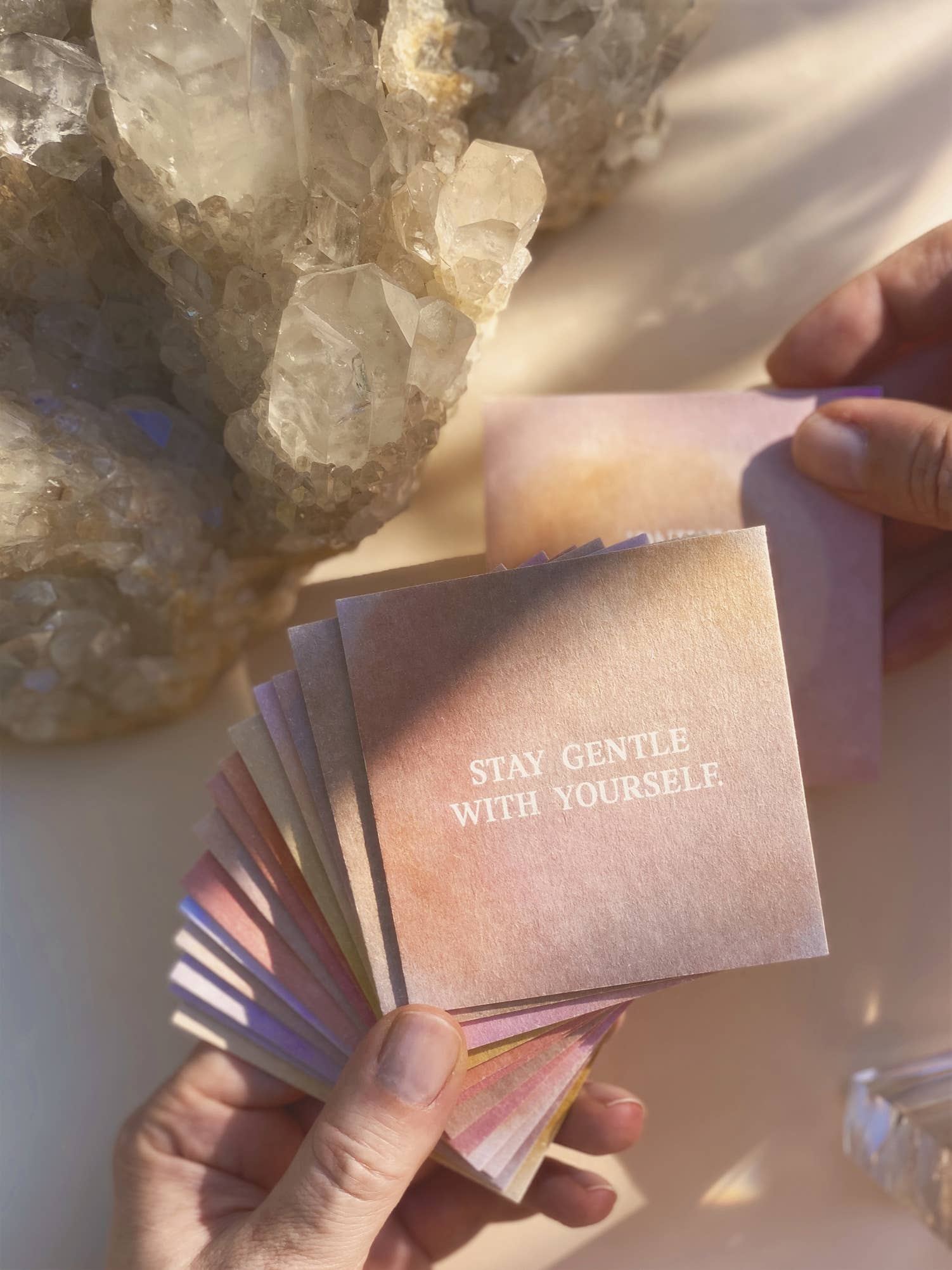 Mini Postcard - Stay Gentle With Yourself - collab zürich