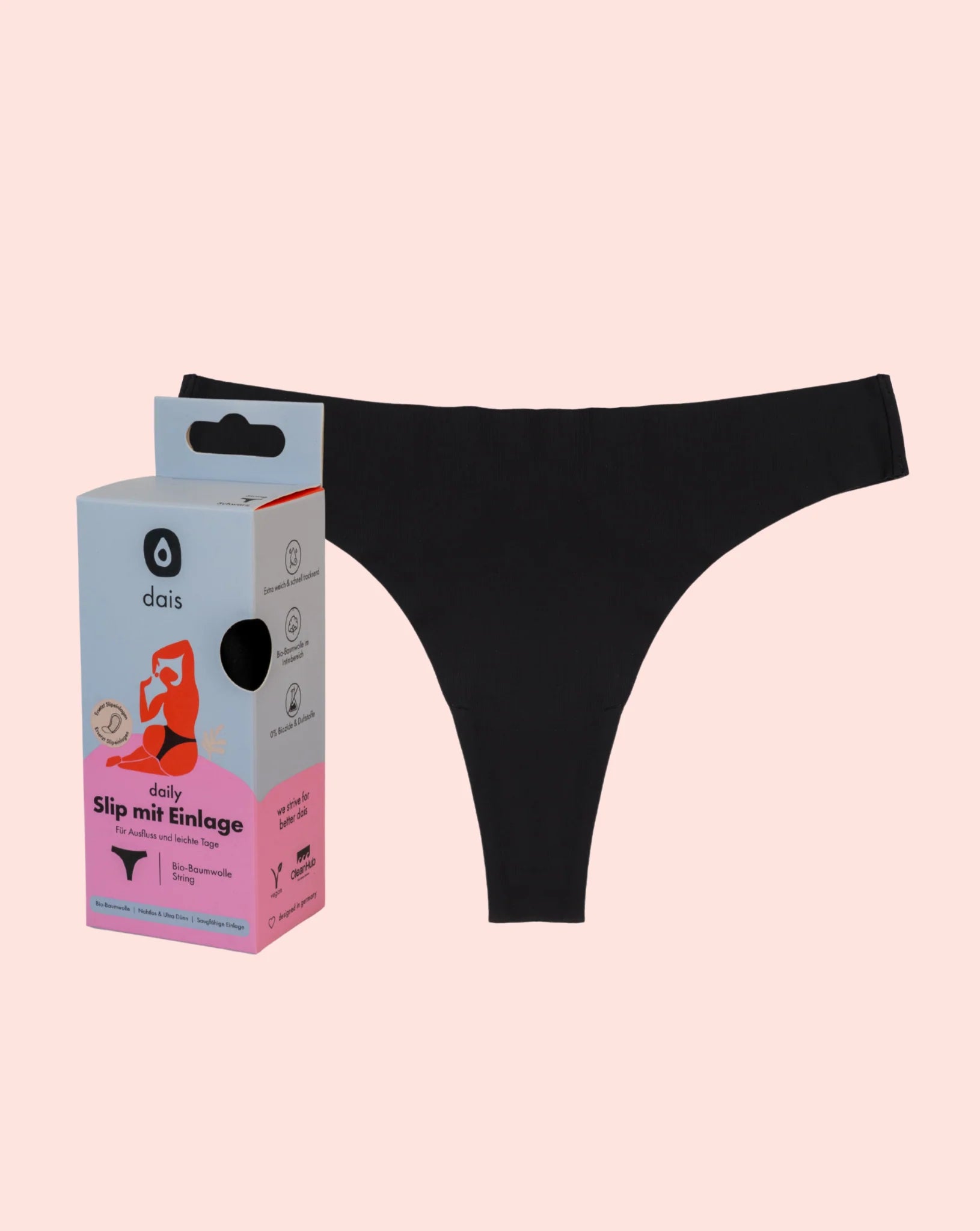 Light Period / Daily Underwear - Thong - collab zürich