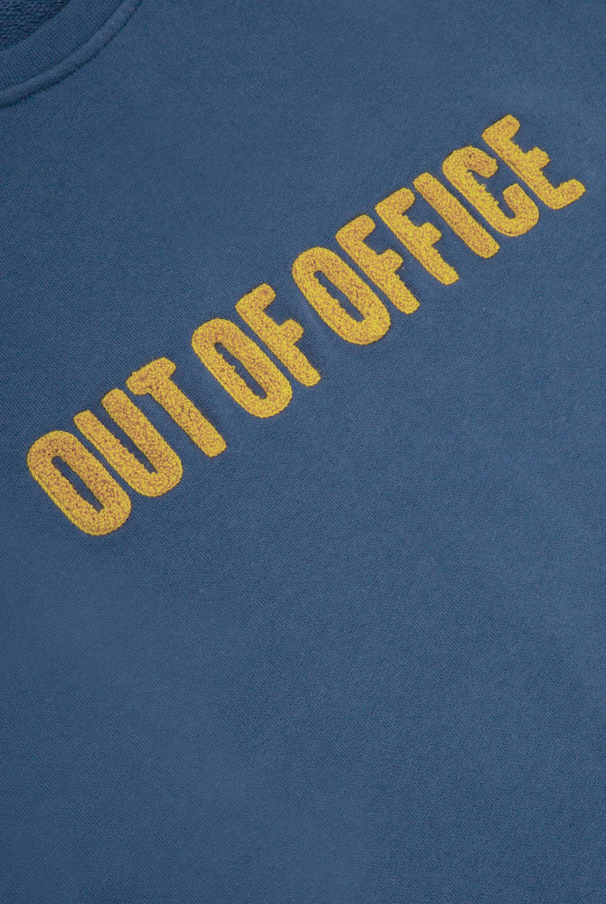 sweatshirt - out of office - blue - collab zürich