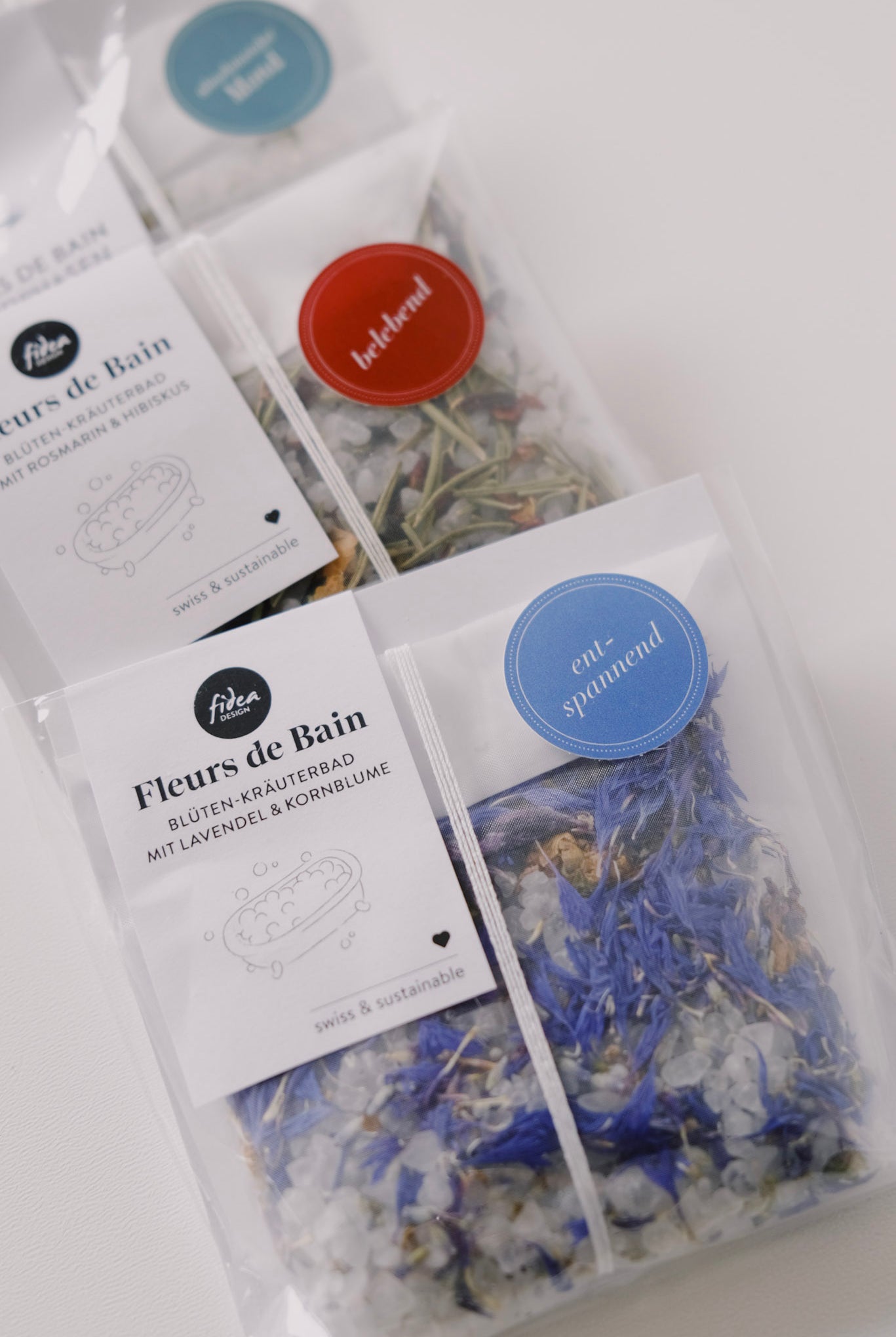 fleurs de bain - bath tea bag - flowers and herbs - collab zürich